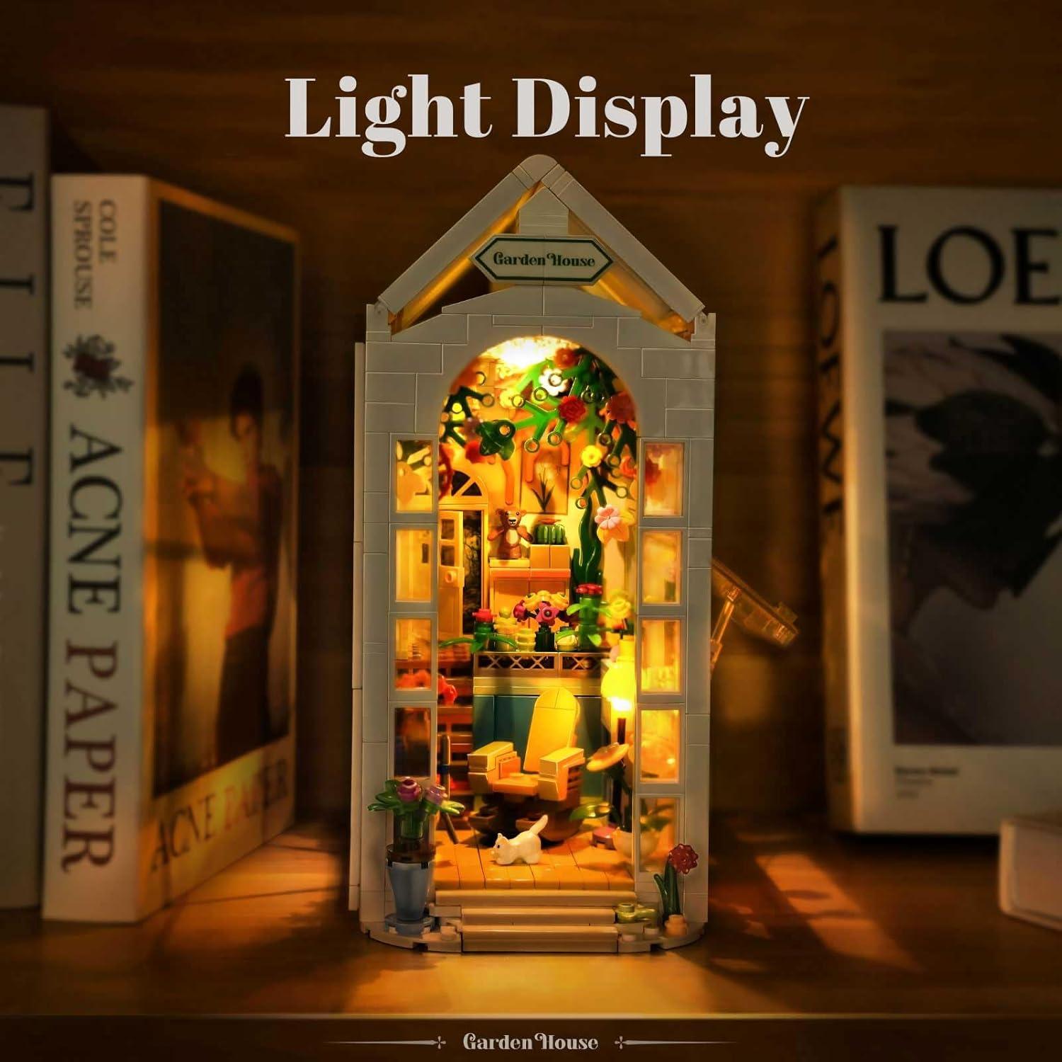 Juego de Construcción Casa de Flores IVVTNHZ 699 Piezas LED