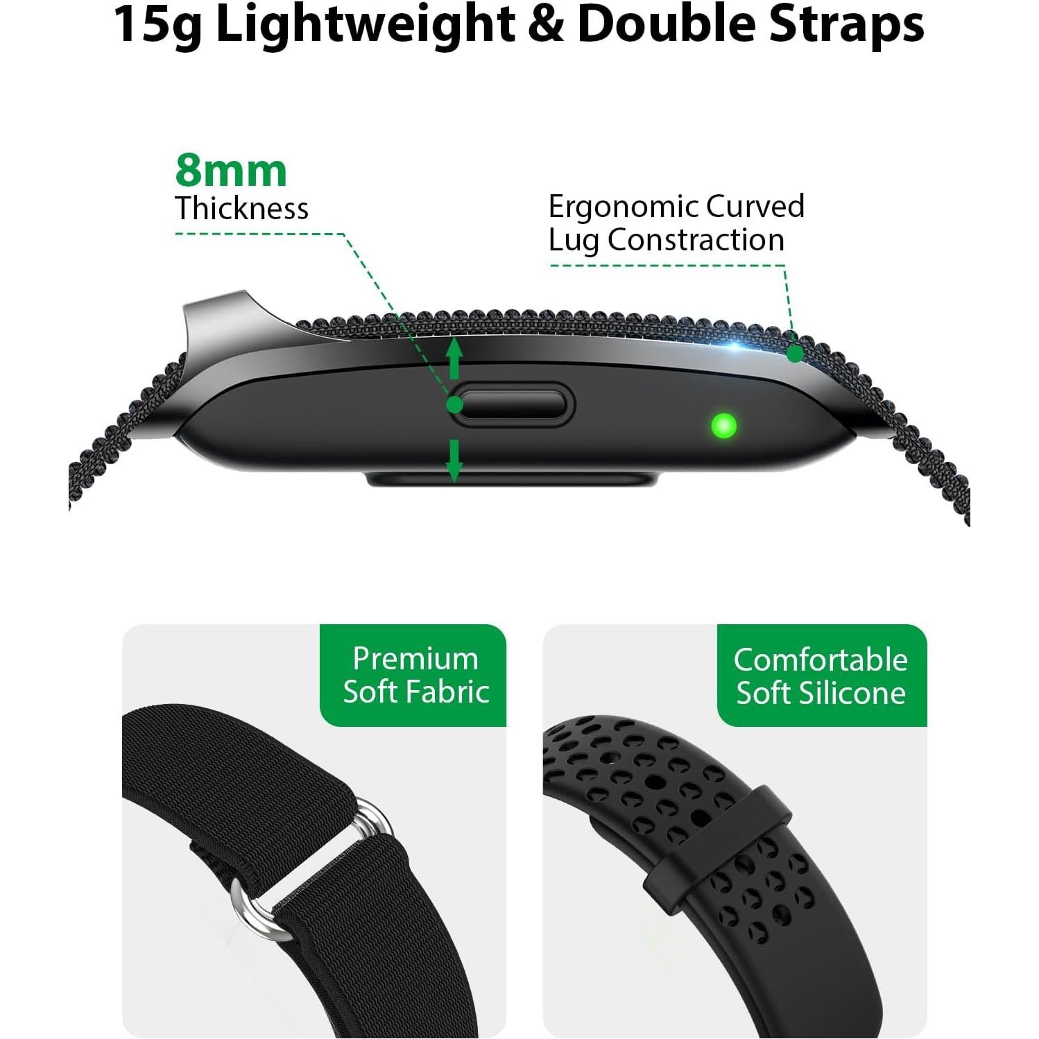 Brazalete Inteligente EGQINR con Monitoreo de Salud 24H