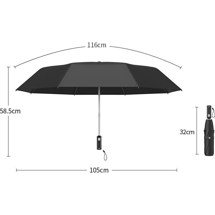 RUMBRELLA Paraguas Eléctrico Inteligente 116 cm UV Protección