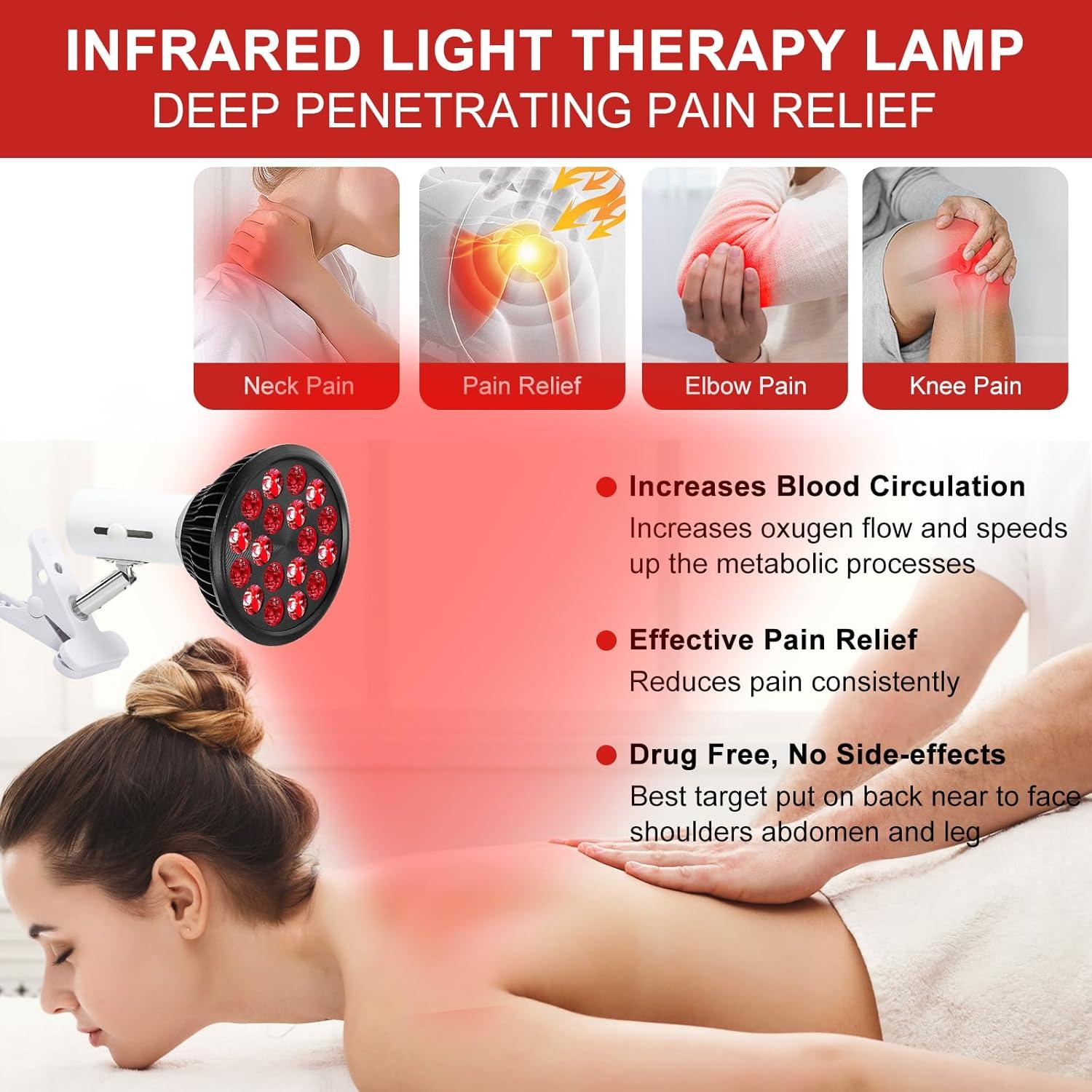 Bombilla Terapia Luz Roja LED Aswaysun 660nm 850nm Ajustable