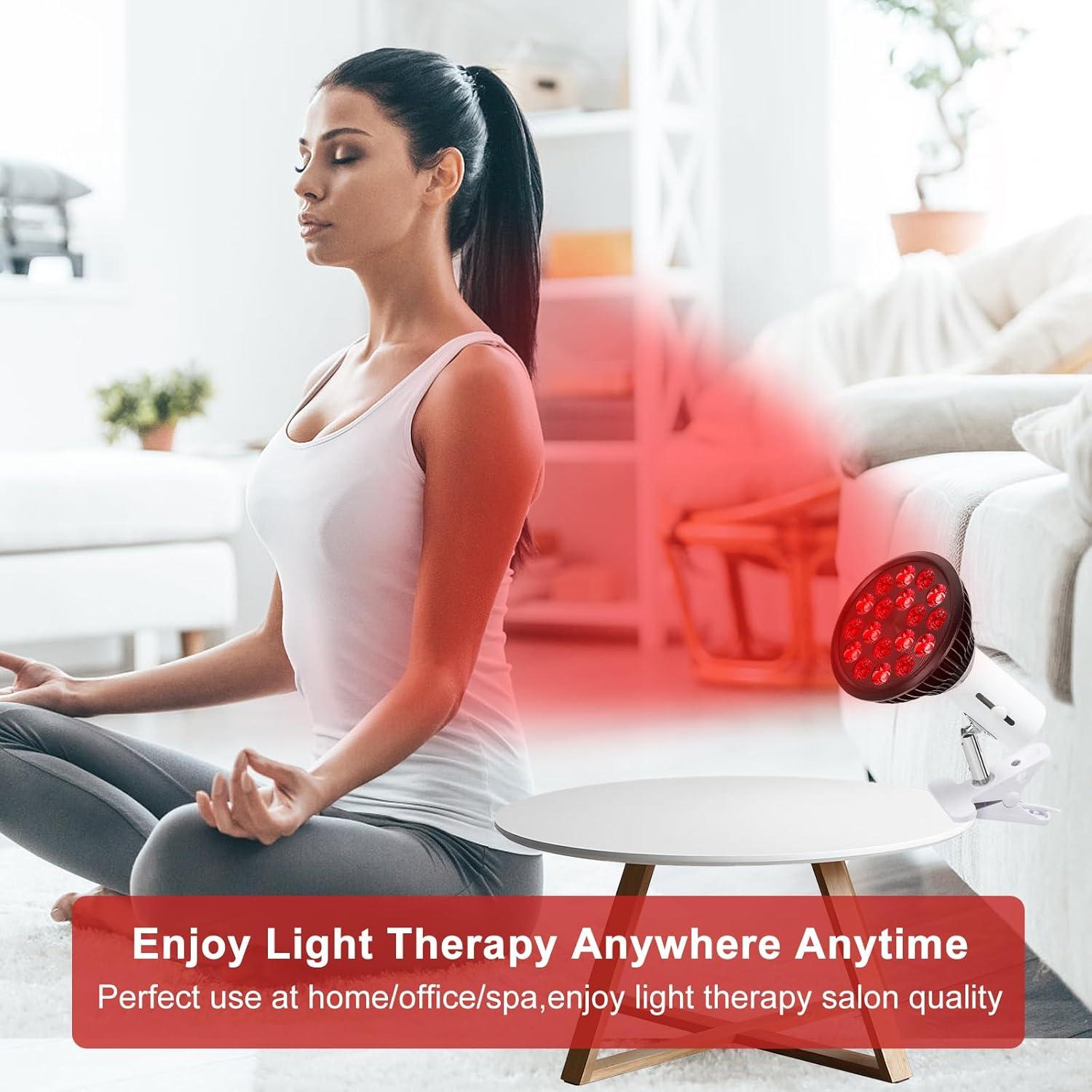 Bombilla Terapia Luz Roja LED Aswaysun 660nm 850nm Ajustable