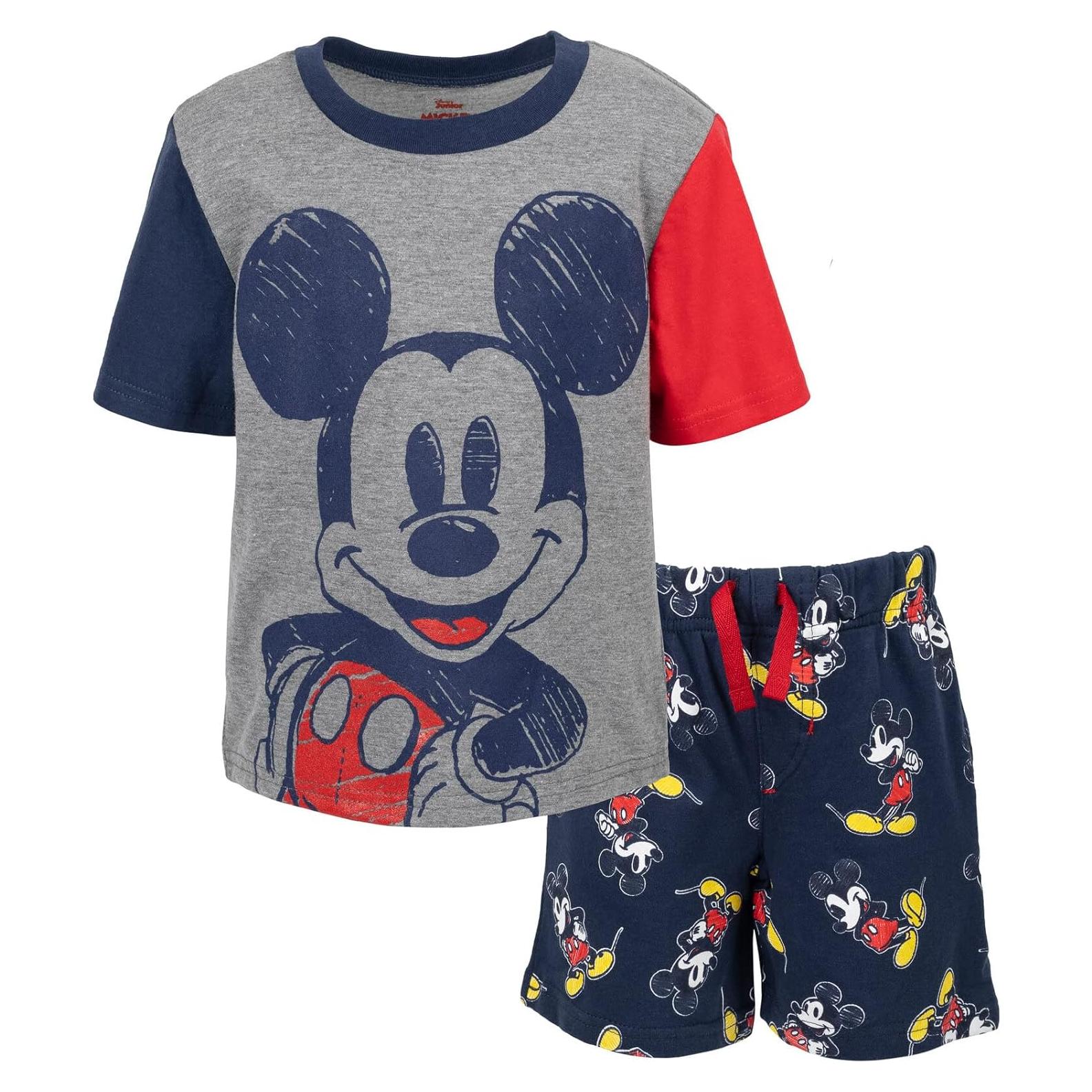 Conjunto Camiseta y Pantalones Cortos Disney Mickey Mouse 2T