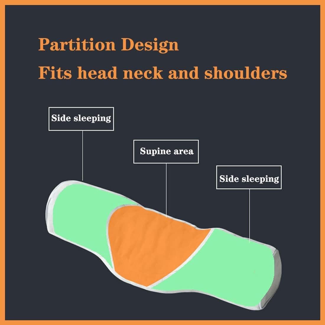 Almohada Cervical Viscoelástica BEDAZE Azul 45x15x10cm