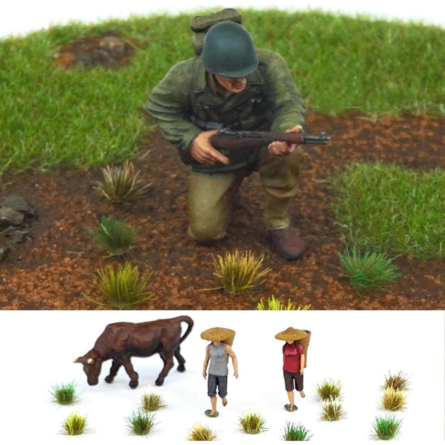 Kit de Hierba Estática Attuslla 51 PCS para Dioramas