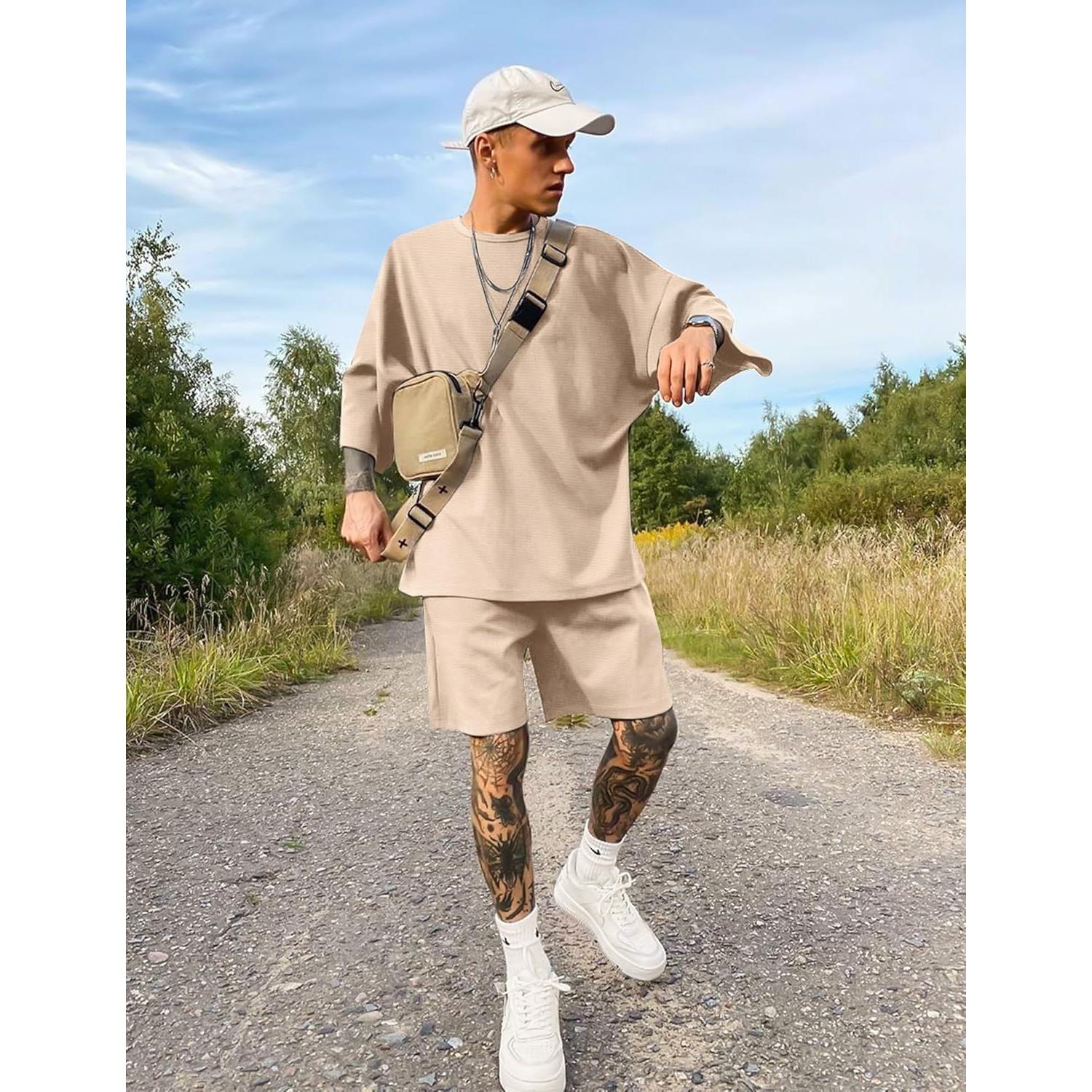 Conjunto de camiseta y pantalones cortos Babioboa para hombres