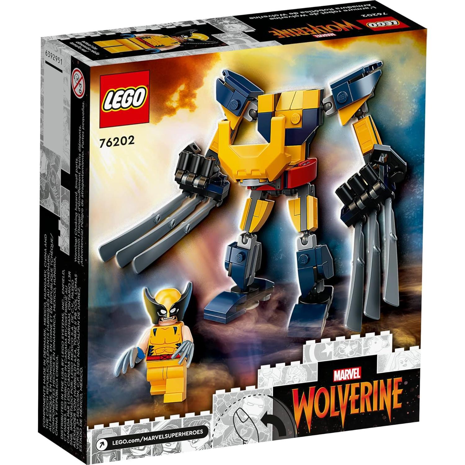 LEGO Marvel Mech Wolverine 76202 141 Piezas para 7 Años