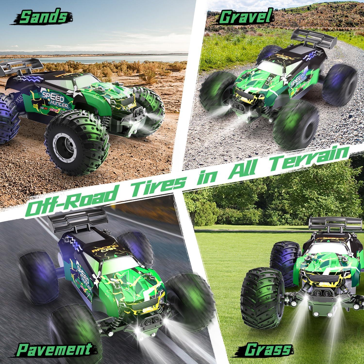 Coche RC Vensico 1:18 Todo Terreno 20 km/h con Luces LED