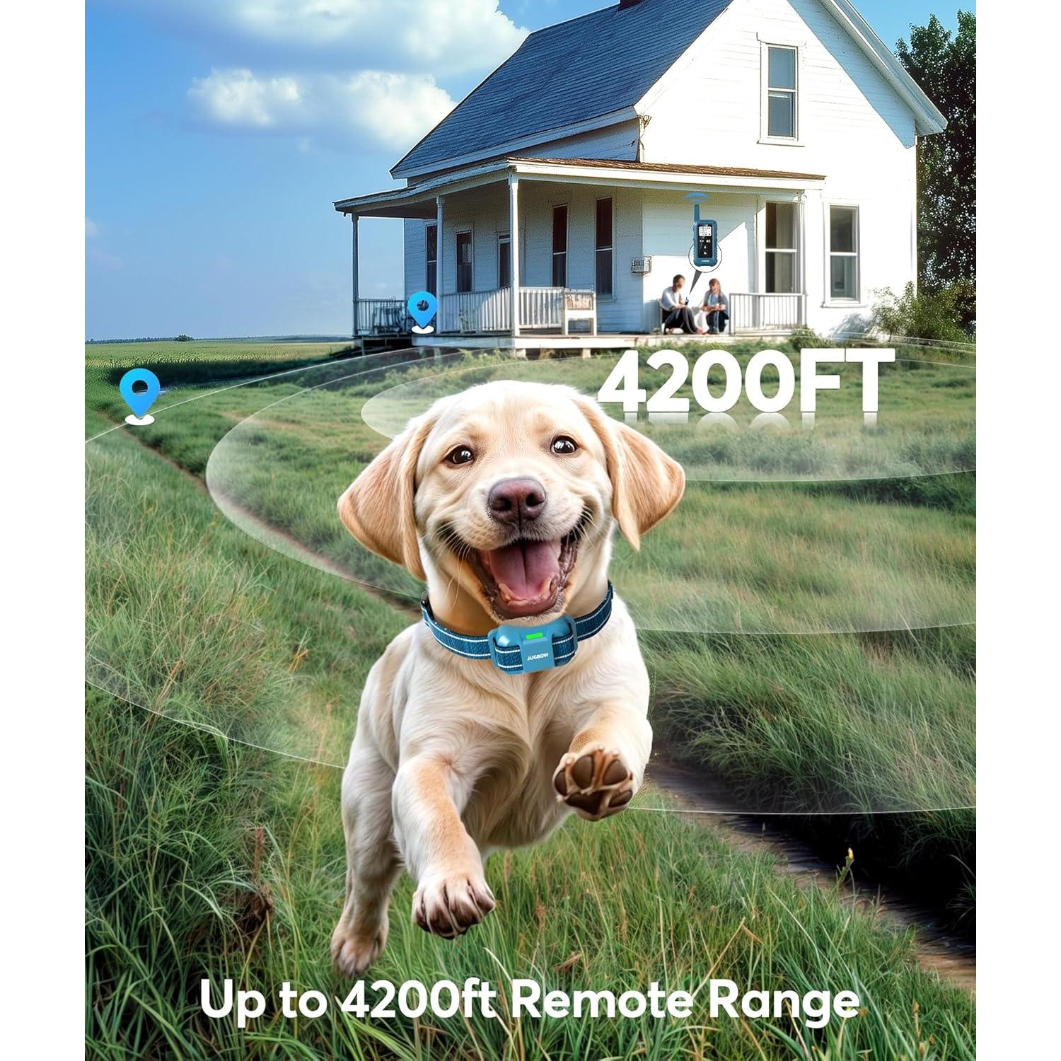 Collar de Choque para Perros Jugbow - E-Collar Impermeable IPX8
