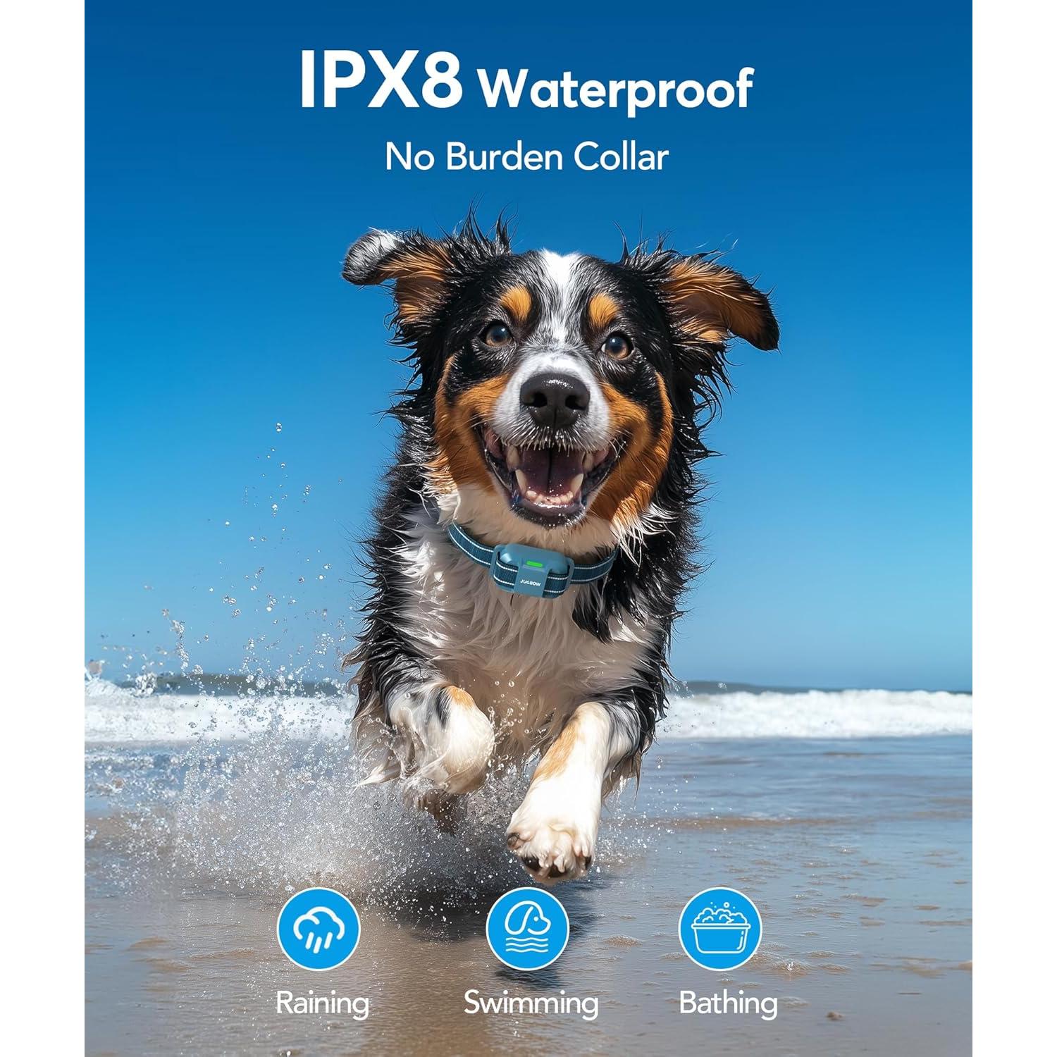 Collar de Choque para Perros Jugbow - E-Collar Impermeable IPX8