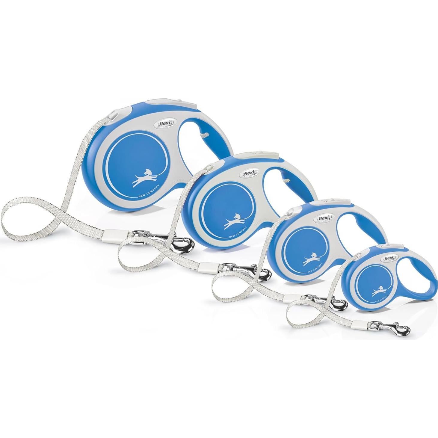 Correa Retráctil FLEXI para Perros Extra Pequeños 3.05 m Azul