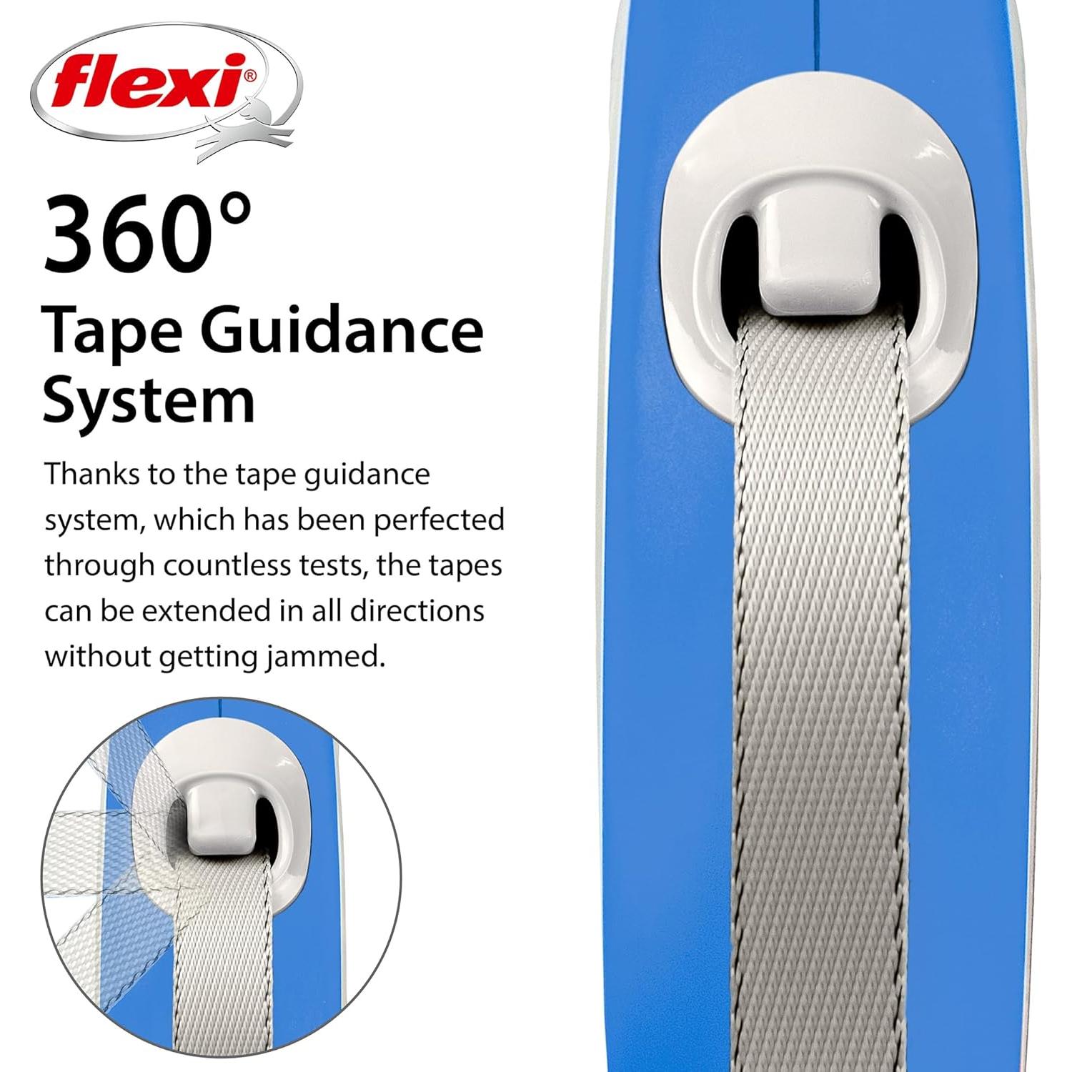 Correa Retráctil FLEXI para Perros Extra Pequeños 3.05 m Azul