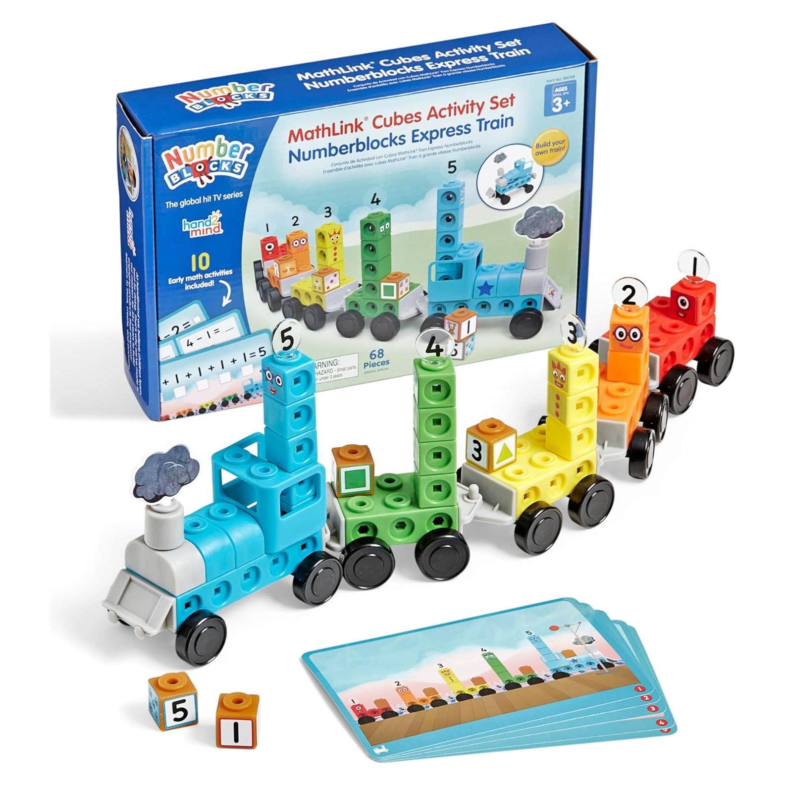 Conjunto de Actividades Cubos MathLink hand2mind Tren