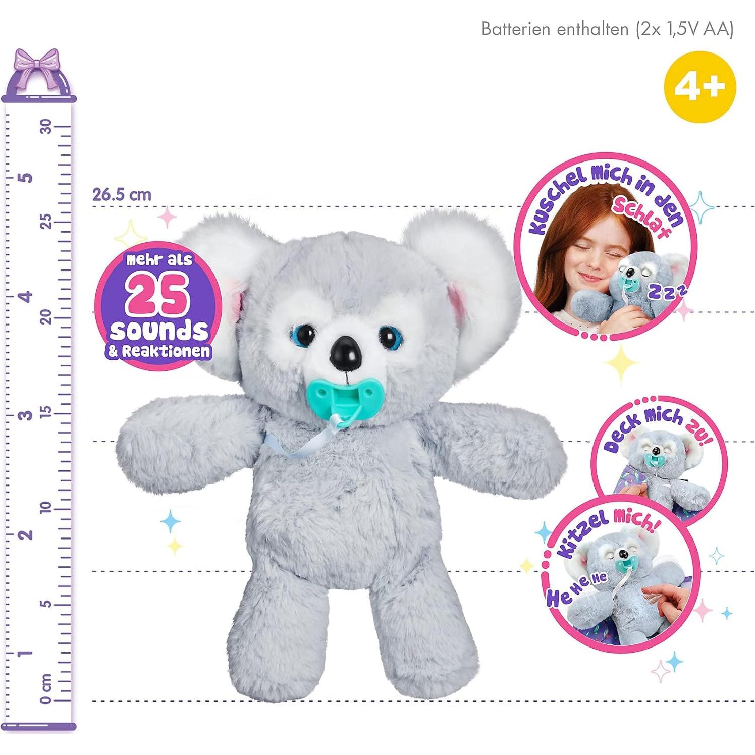 Peluche Interactivo Koala Acurrucado Moose Toys - 25 Sonidos