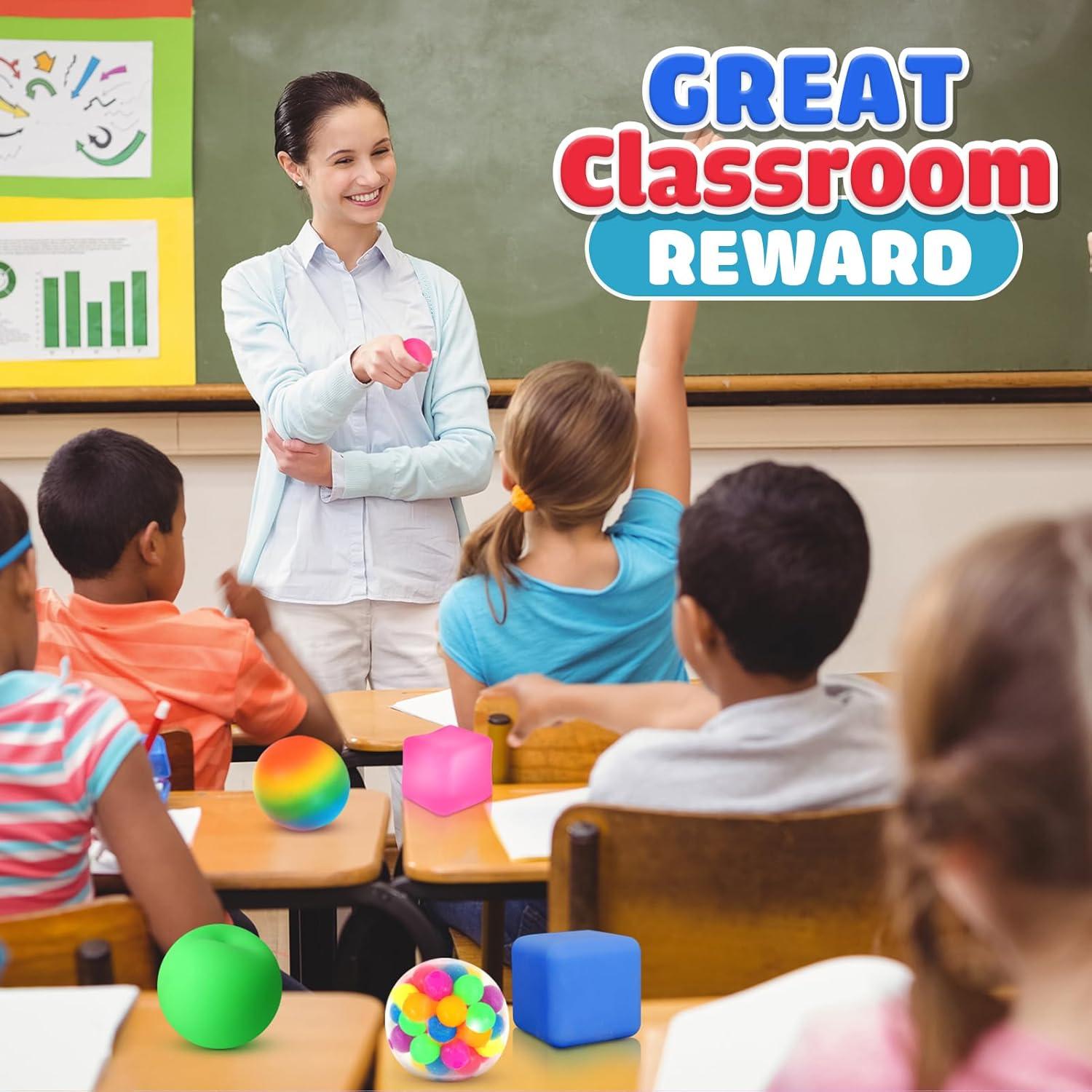 Paquete de 12 Pelotas Antiestrés para Niños - Alivio de Ansiedad