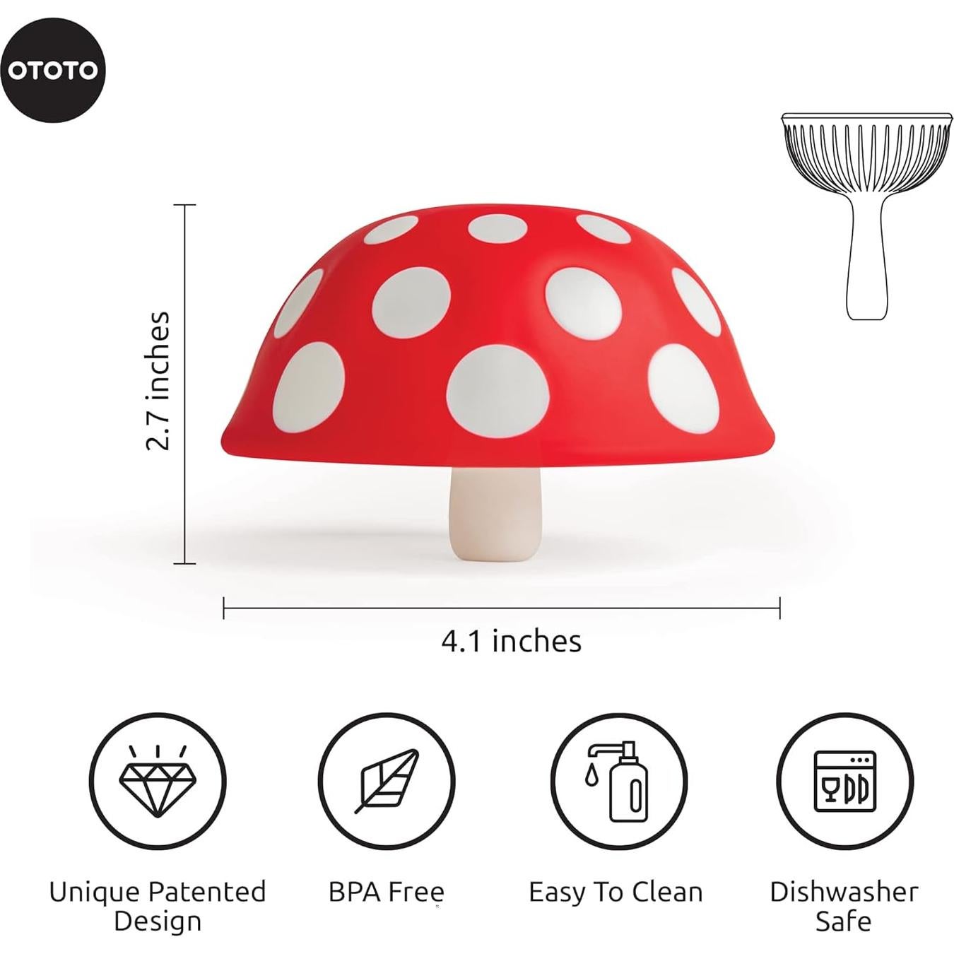 Embudo de Cocina Plegable OTOTO Hongo Mágico XL - Silicona