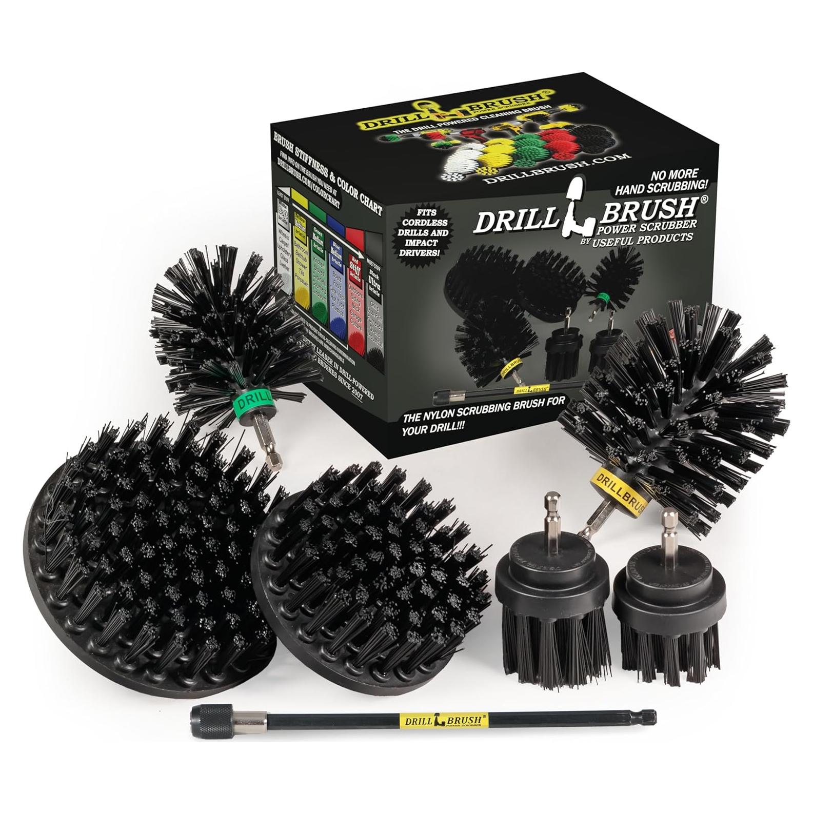 Kit de Limpieza Drillbrush con Cepillos para Taladro - 1 Unidad