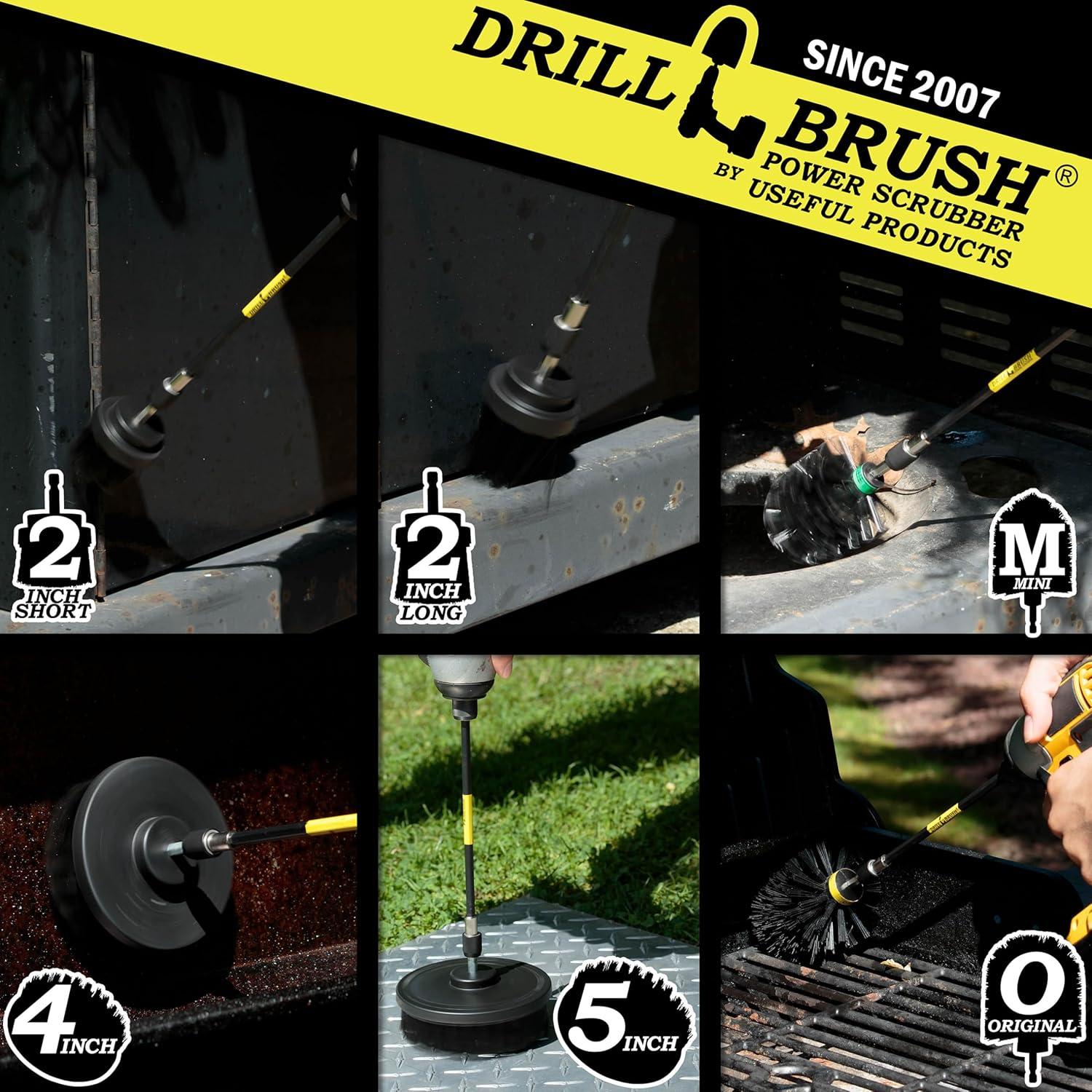 Kit de Limpieza Drillbrush con Cepillos para Taladro - 1 Unidad