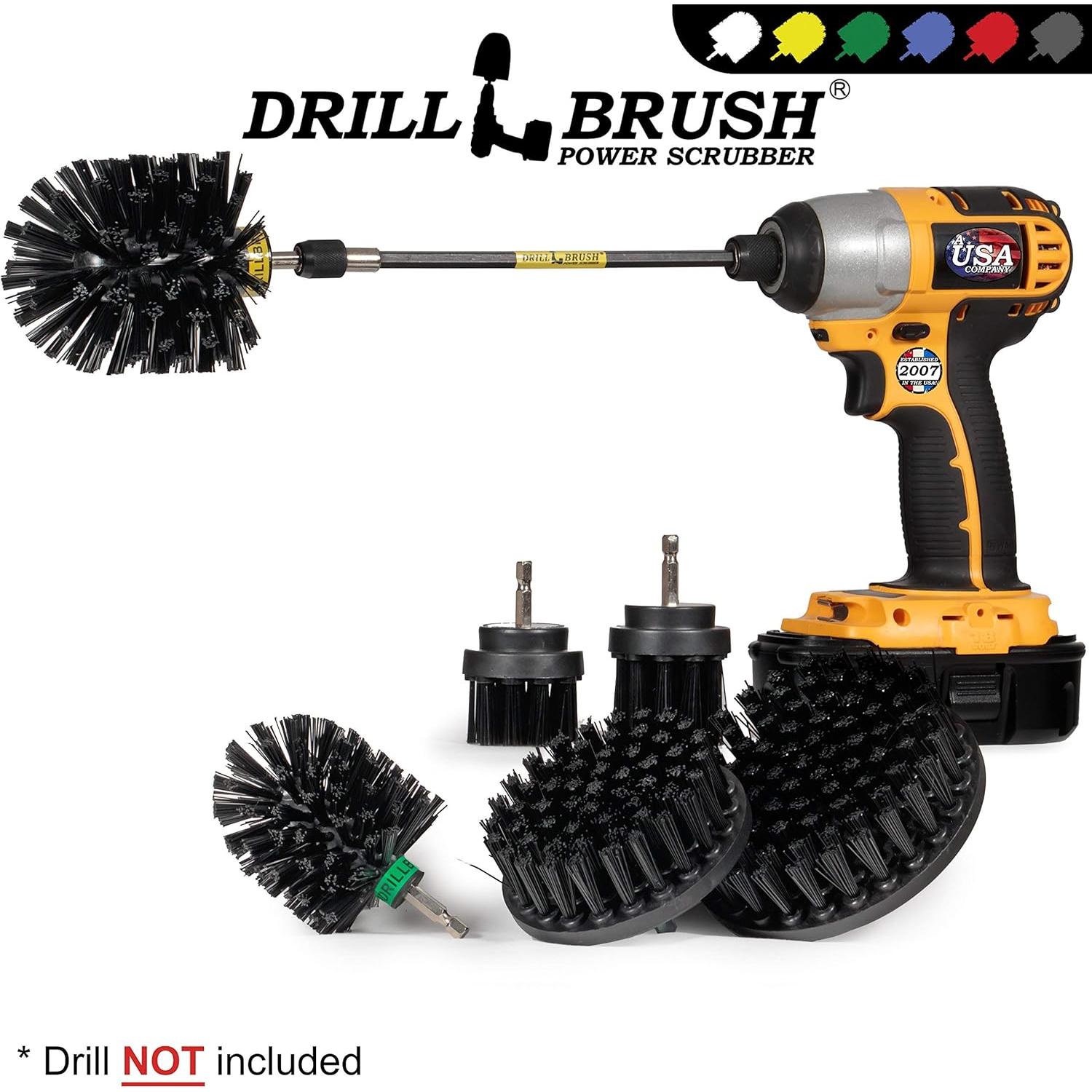 Kit de Limpieza Drillbrush con Cepillos para Taladro - 1 Unidad