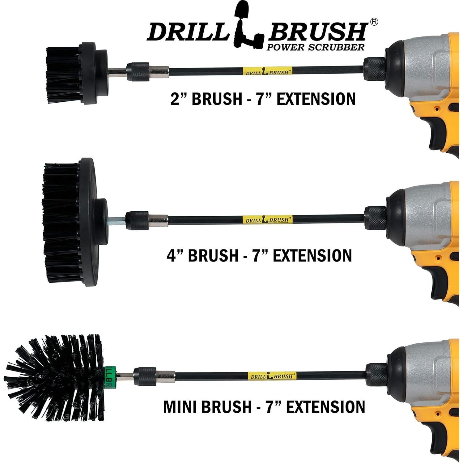 Kit de Limpieza Drillbrush con Cepillos para Taladro - 1 Unidad