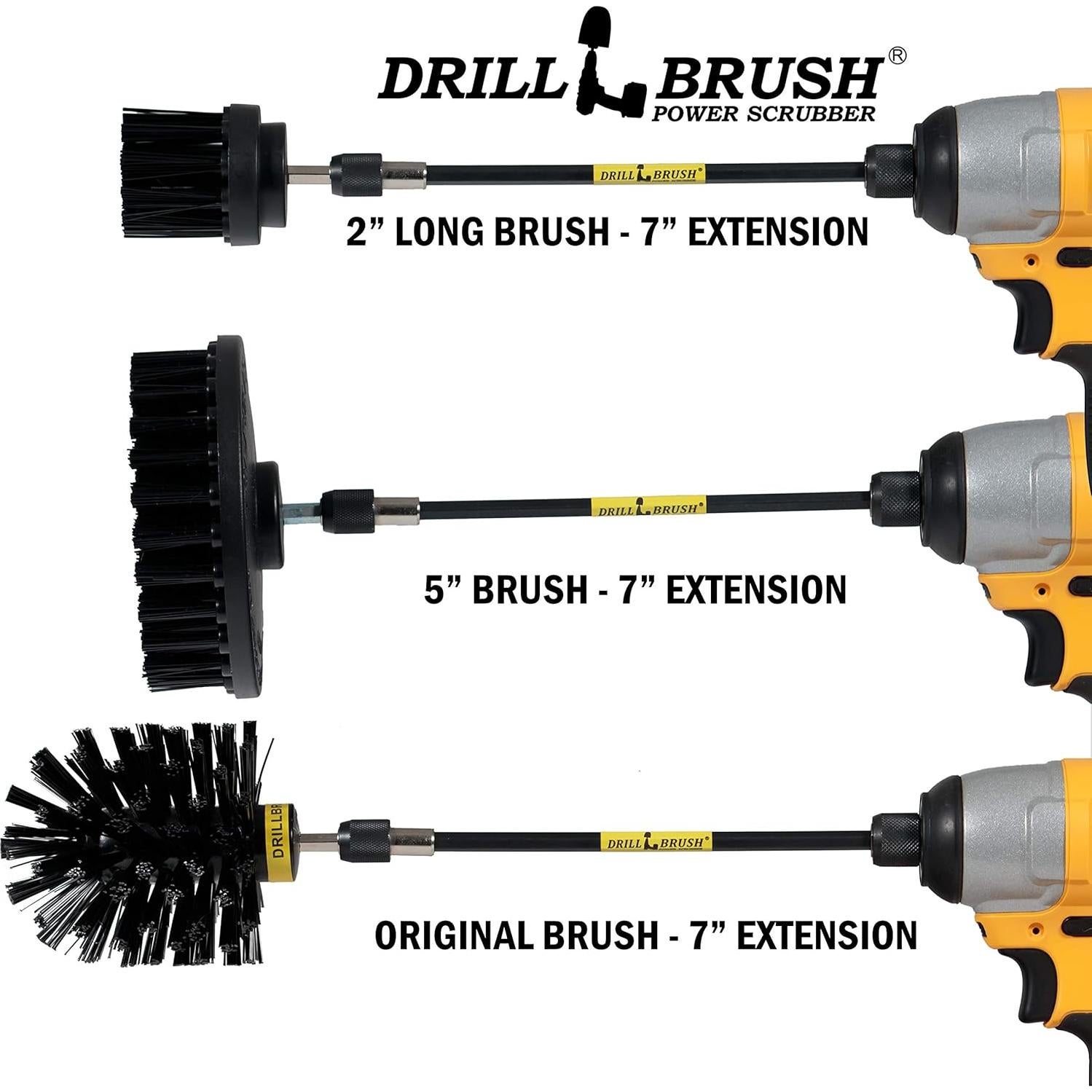 Kit de Limpieza Drillbrush con Cepillos para Taladro - 1 Unidad