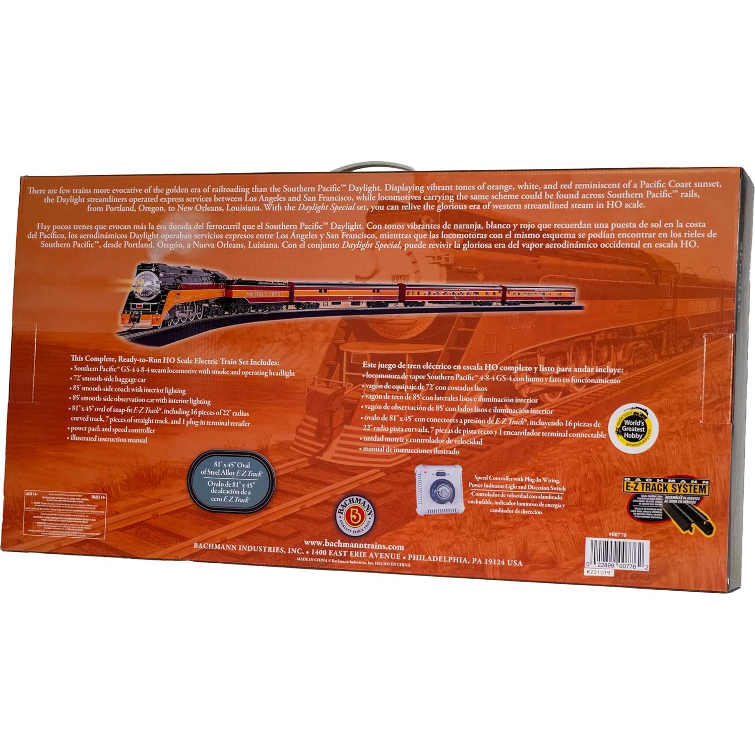 Tren Eléctrico Bachmann Daylight Special Escala HO Completo
