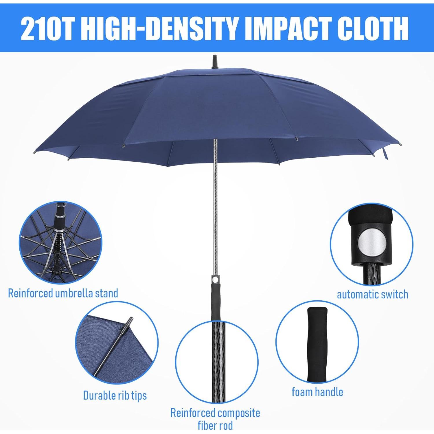 Paraguas de Golf Jexine Automático Doble Dosel 157 cm