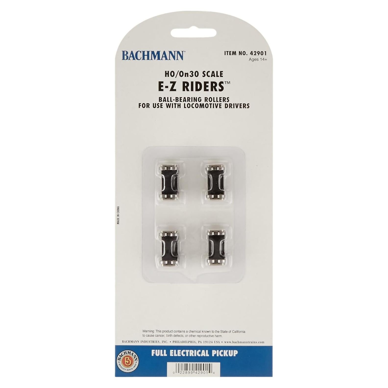 Bachmann E-Z Riders Rodillos de Ballestas 4 Piezas HO On30