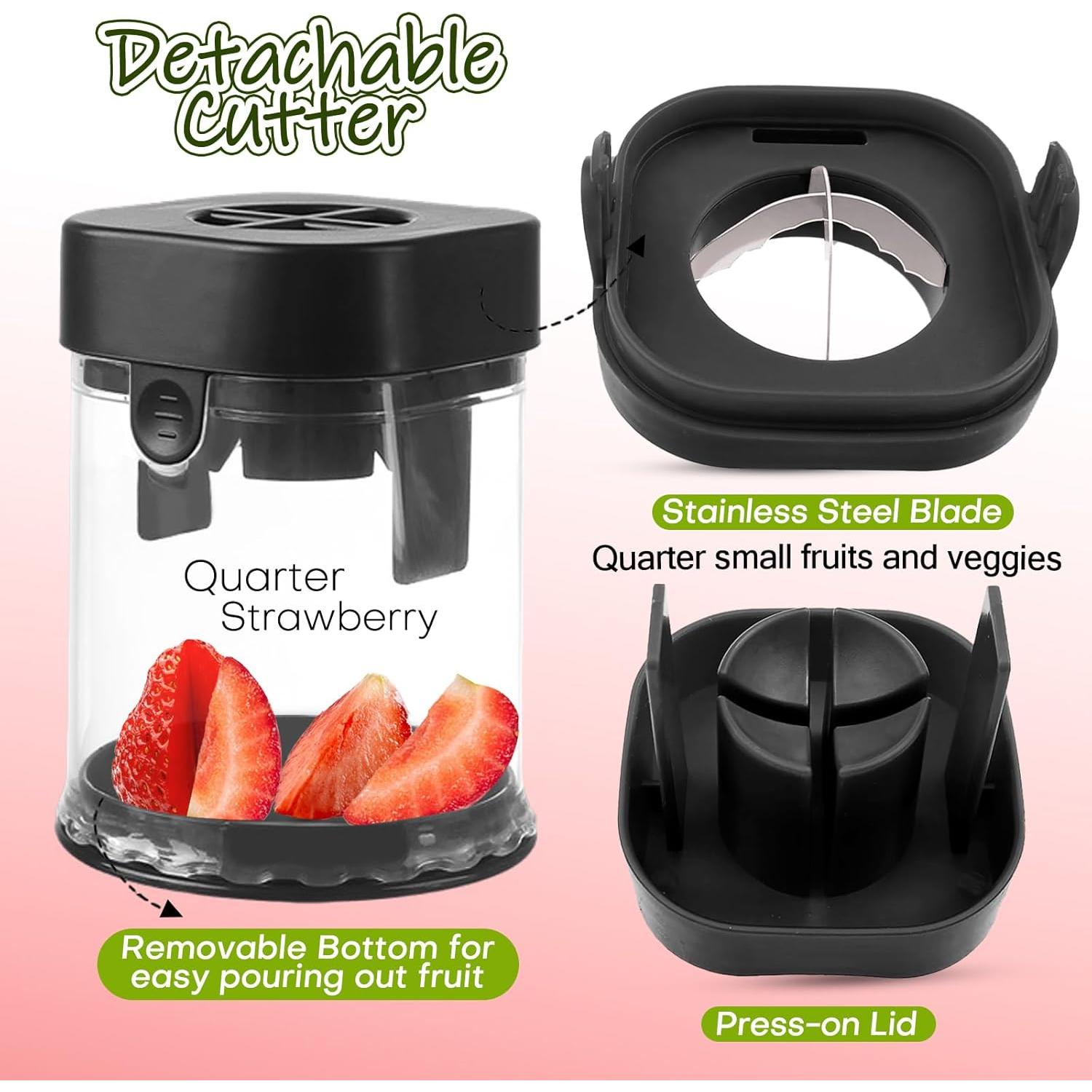 Cortador de Frutas y Verduras COKSDUPID Negro Acero Inoxidable
