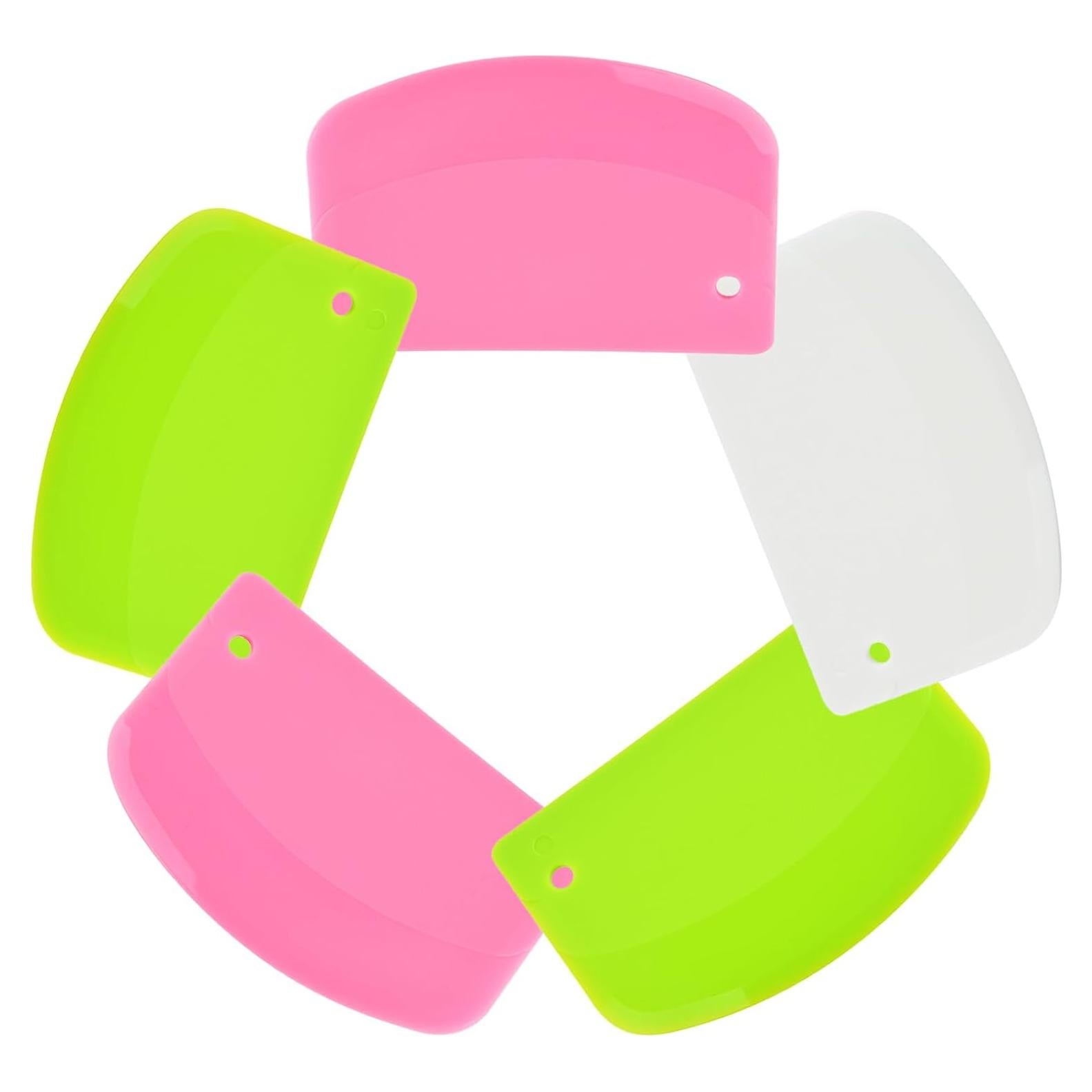 Juego de 5 Raspadores de Masa FORTINGO - Plástico Colorido