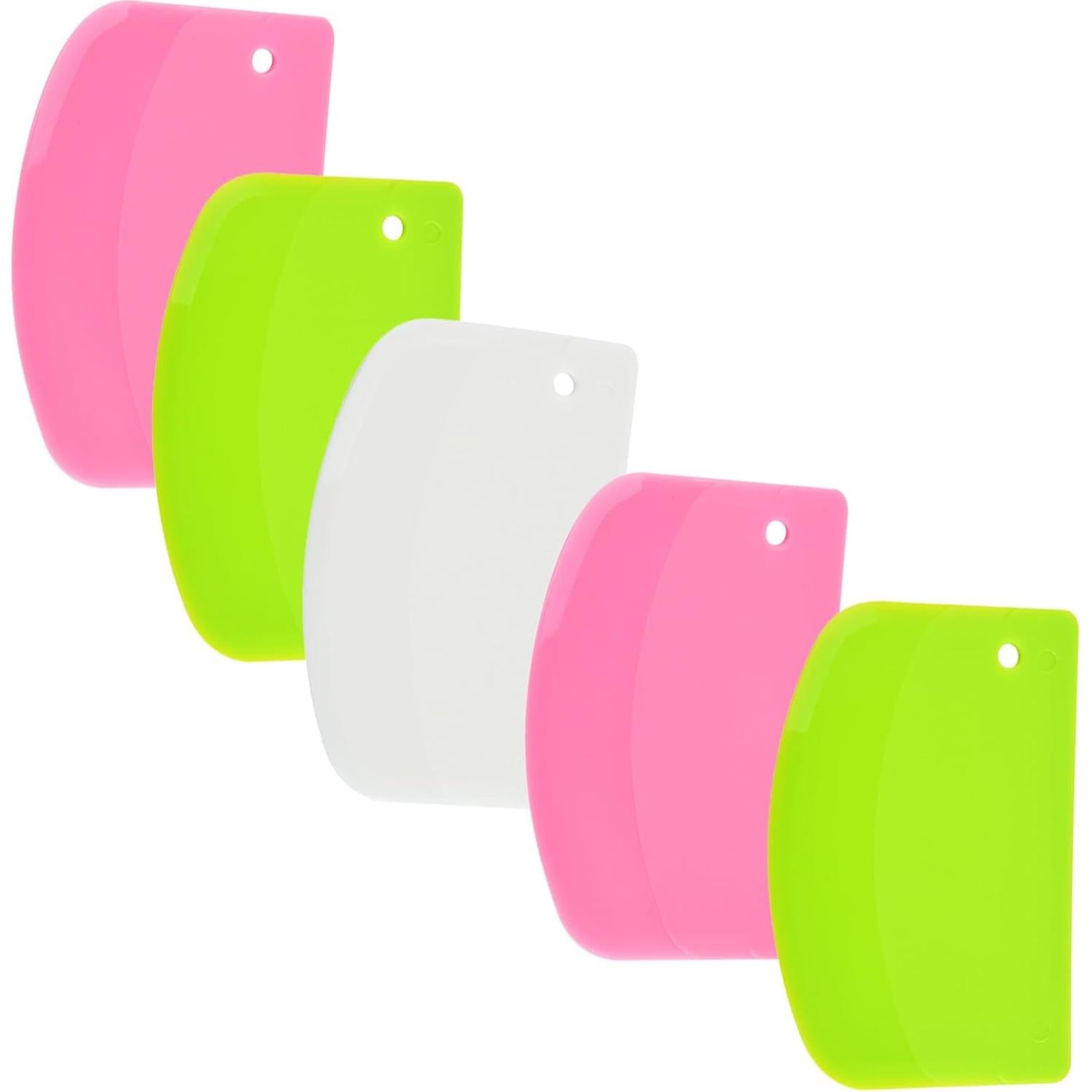 Juego de 5 Raspadores de Masa FORTINGO - Plástico Colorido