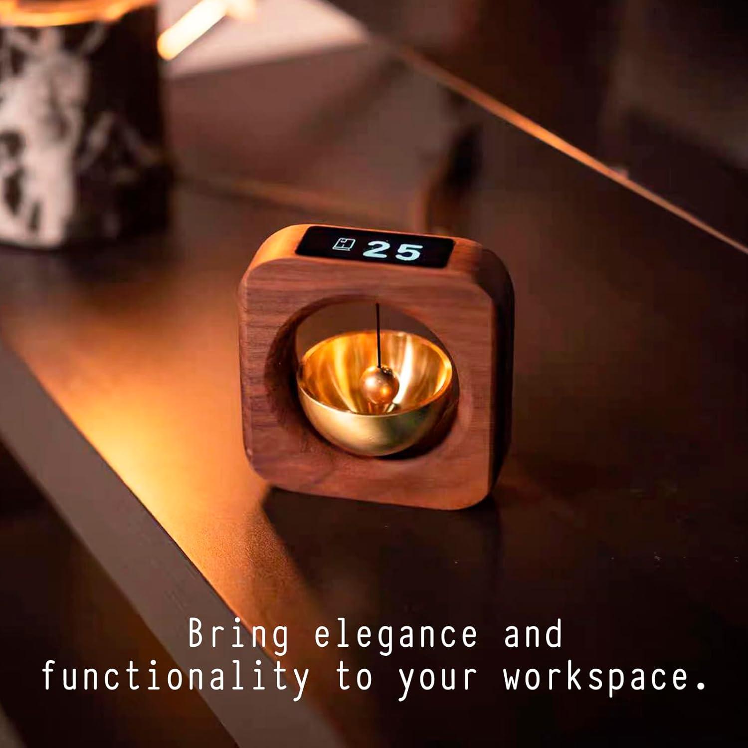 Temporizador Pomodoro de Madera the dot 9x9 cm para Productividad