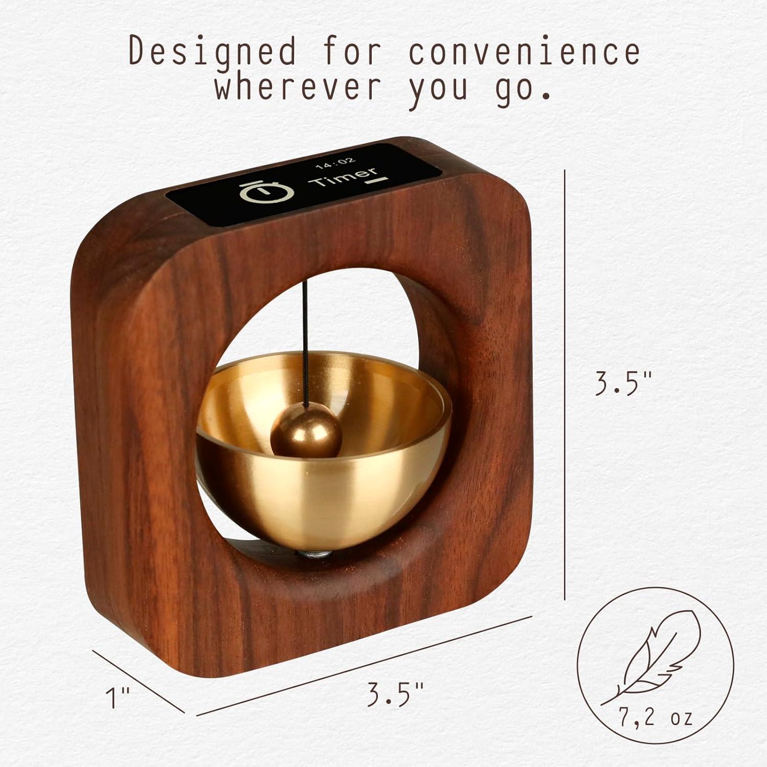 Temporizador Pomodoro de Madera the dot 9x9 cm para Productividad