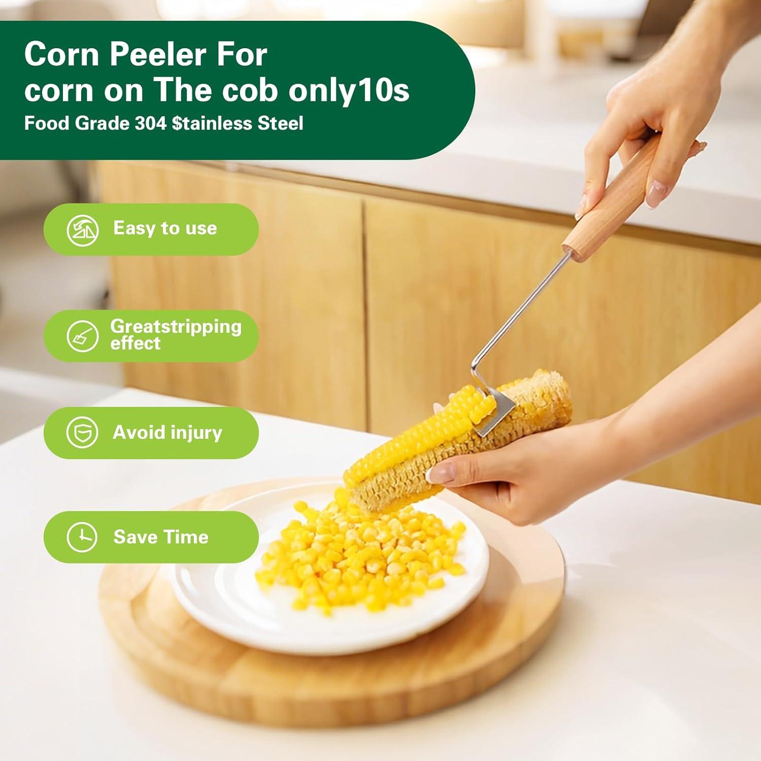 Pelador y Desgranador de Maíz ZYApril - Acero Inoxidable 2 Pcs