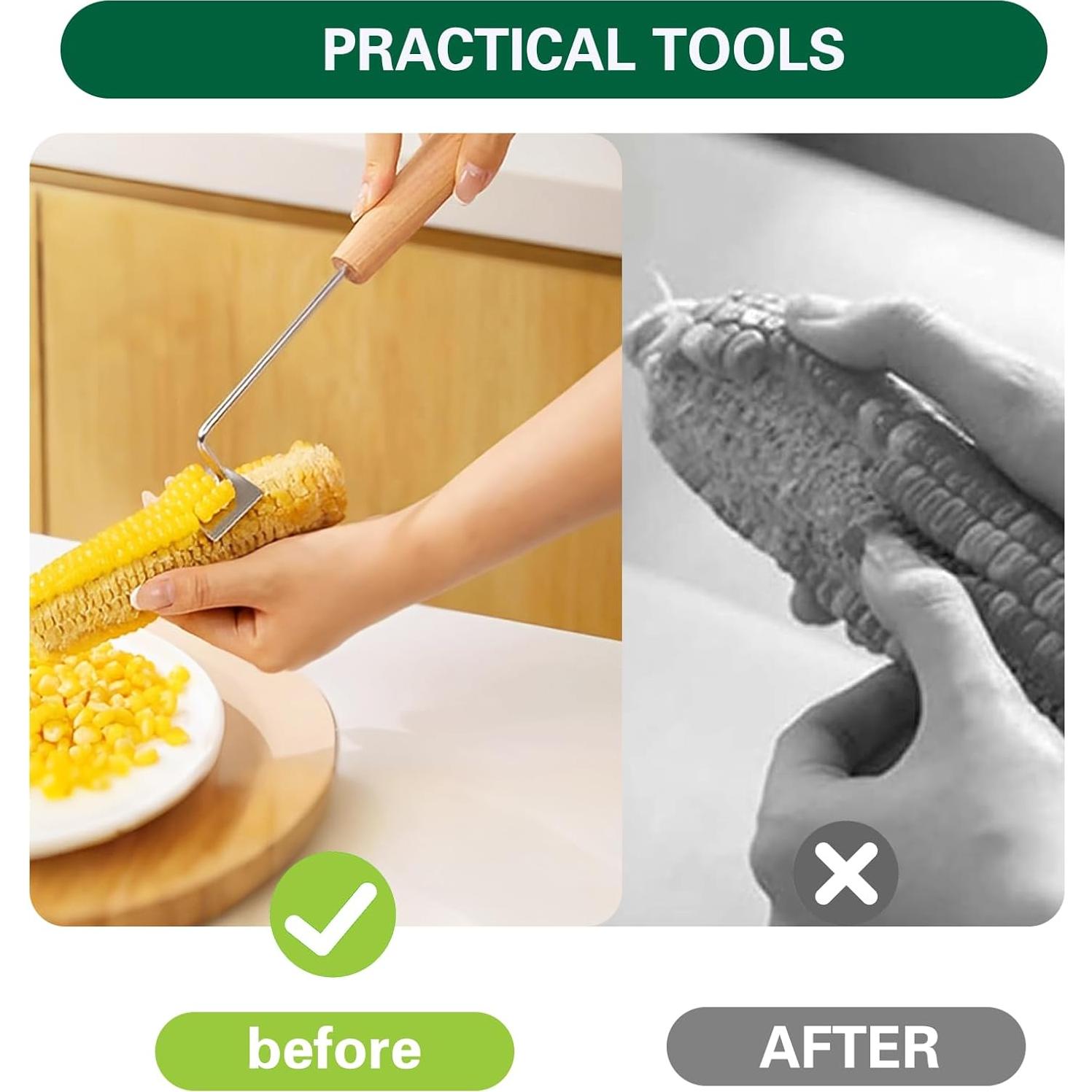 Pelador y Desgranador de Maíz ZYApril - Acero Inoxidable 2 Pcs