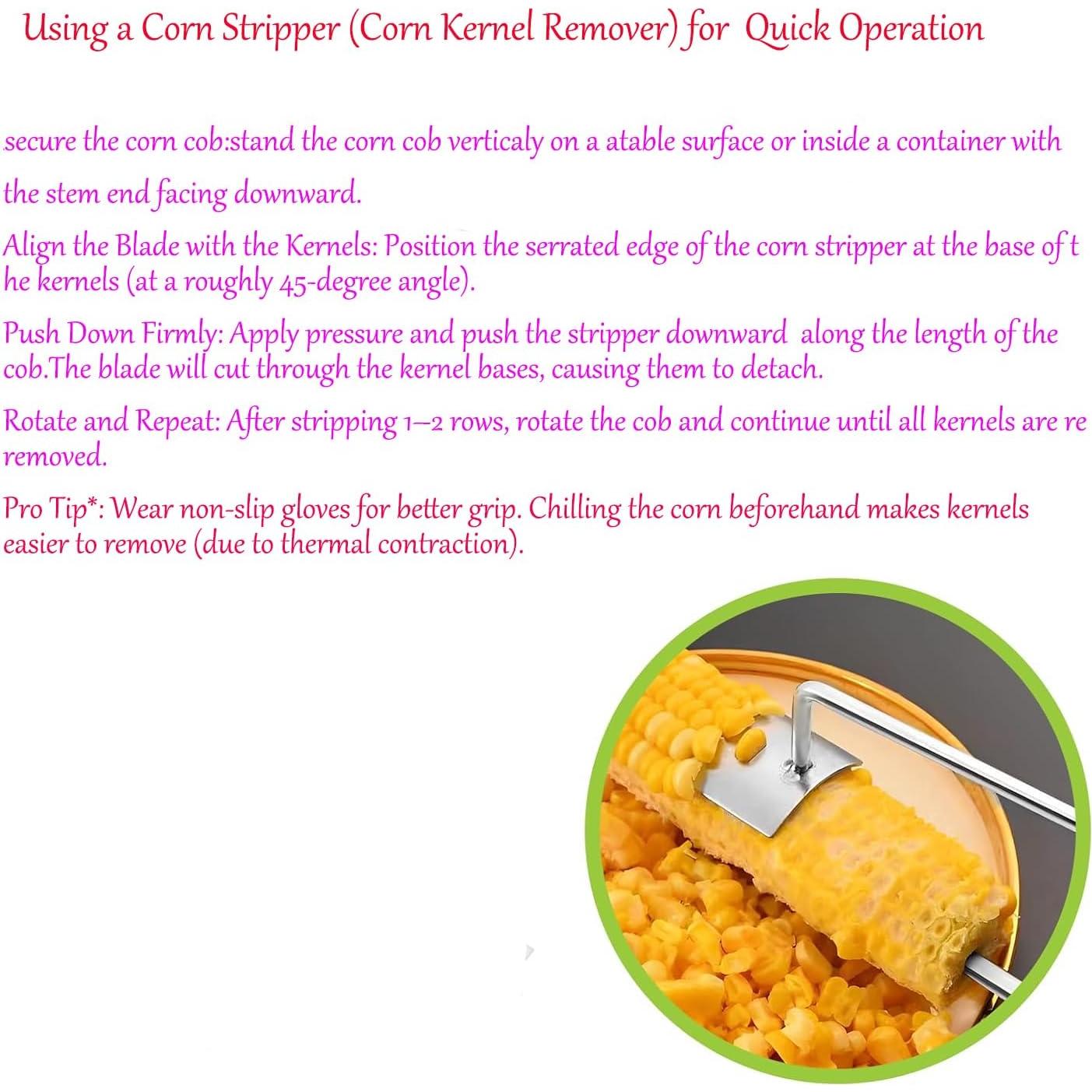 Pelador y Desgranador de Maíz ZYApril - Acero Inoxidable 2 Pcs