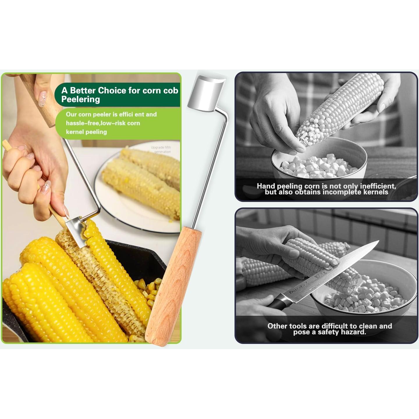 Pelador y Desgranador de Maíz ZYApril - Acero Inoxidable 2 Pcs