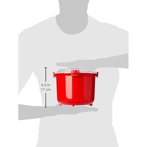 Vaporera de Arroz Sistema KD11106, 2.6L, Plástico Rojo