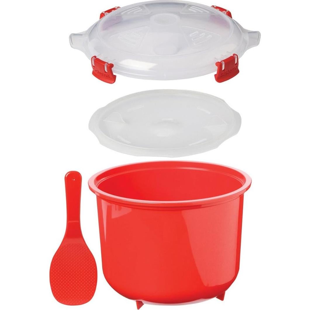 Vaporera de Arroz Sistema KD11106, 2.6L, Plástico Rojo