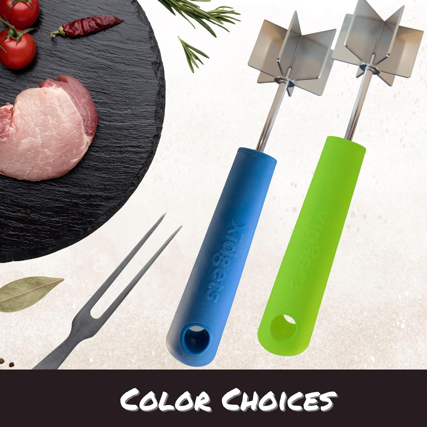 Machacador de Carne Mondo Acero Inoxidable 22.86cm Azul Laguna