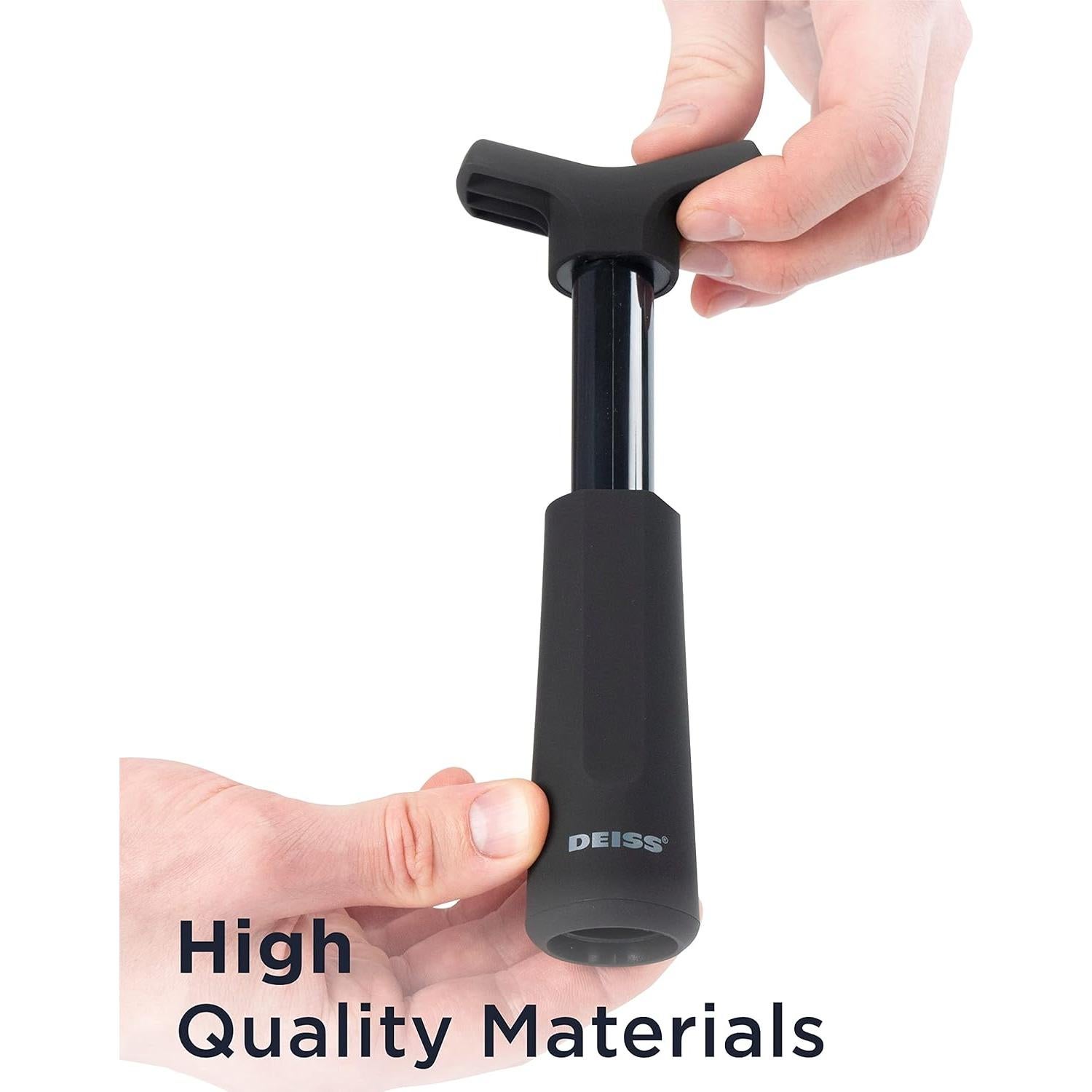 Bomba de Vacío Conservadora de Vino Deiss con 3 Tapones