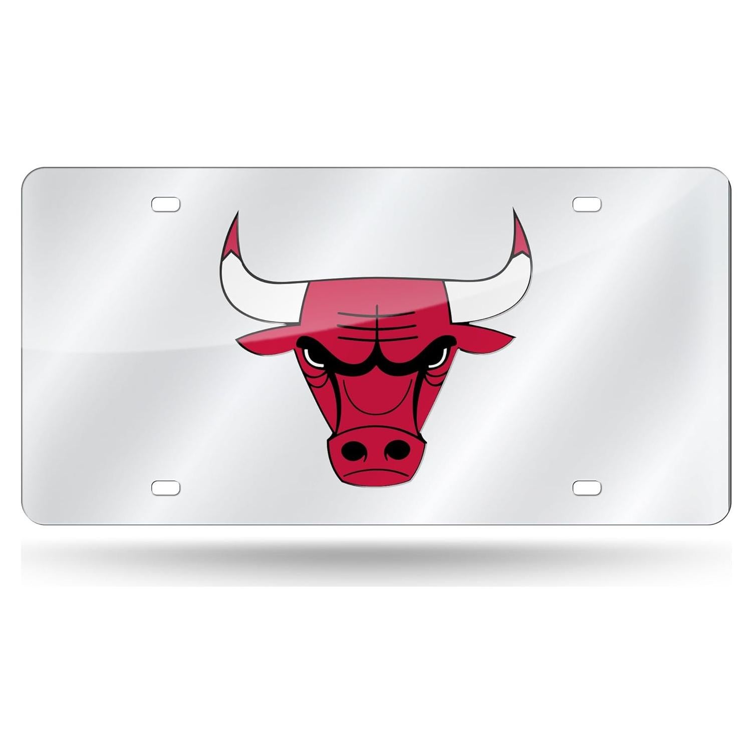 Placa de Licencia Metalica Rico Bulls 15x30 cm Cortada Laser