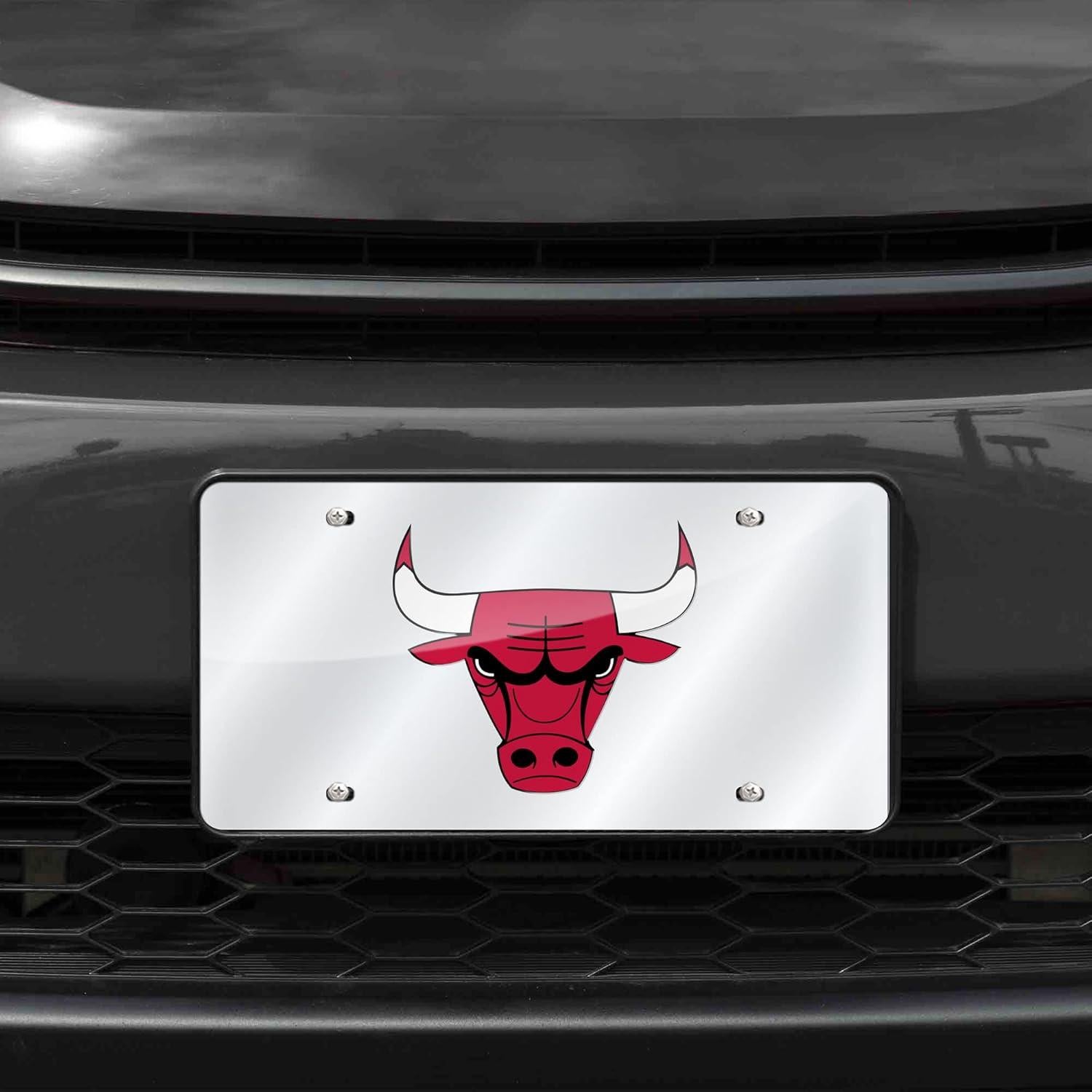 Placa de Licencia Metalica Rico Bulls 15x30 cm Cortada Laser