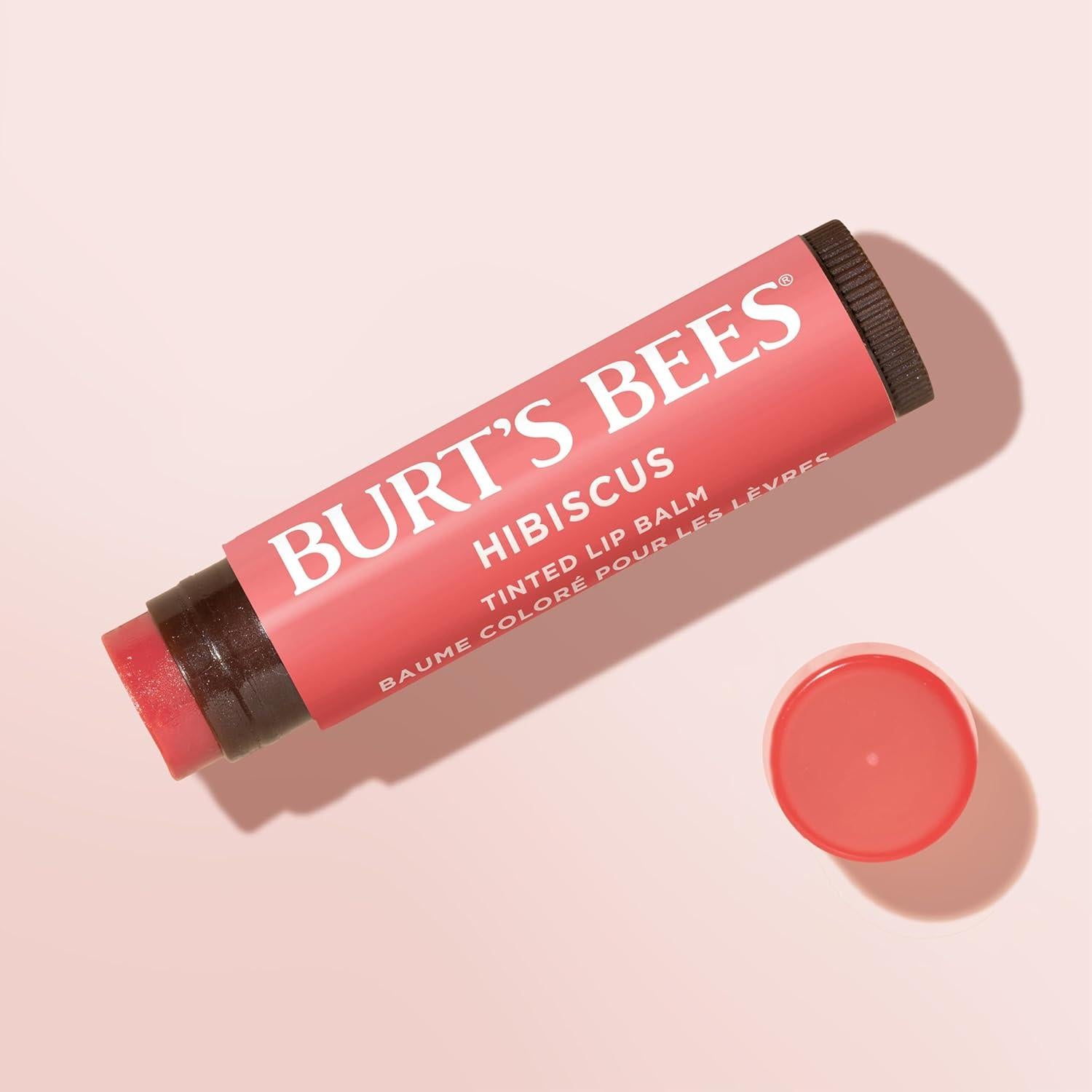 Bálsamo Labial Tinte Burt's Bees Hibisco 2 en 1 Hidratante