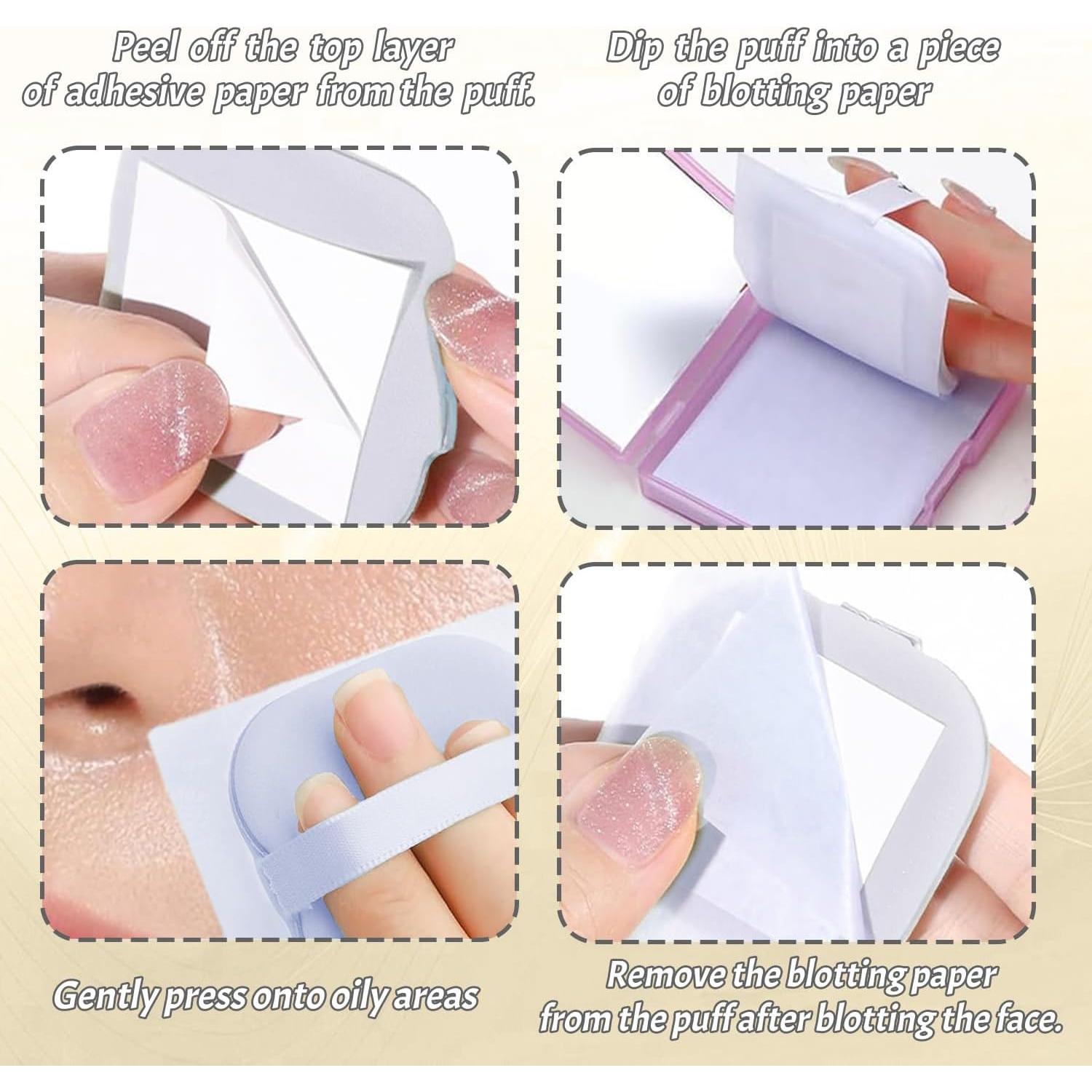 BOROLA Hojas Absorbentes de Aceite 100 Unidades con Espejo