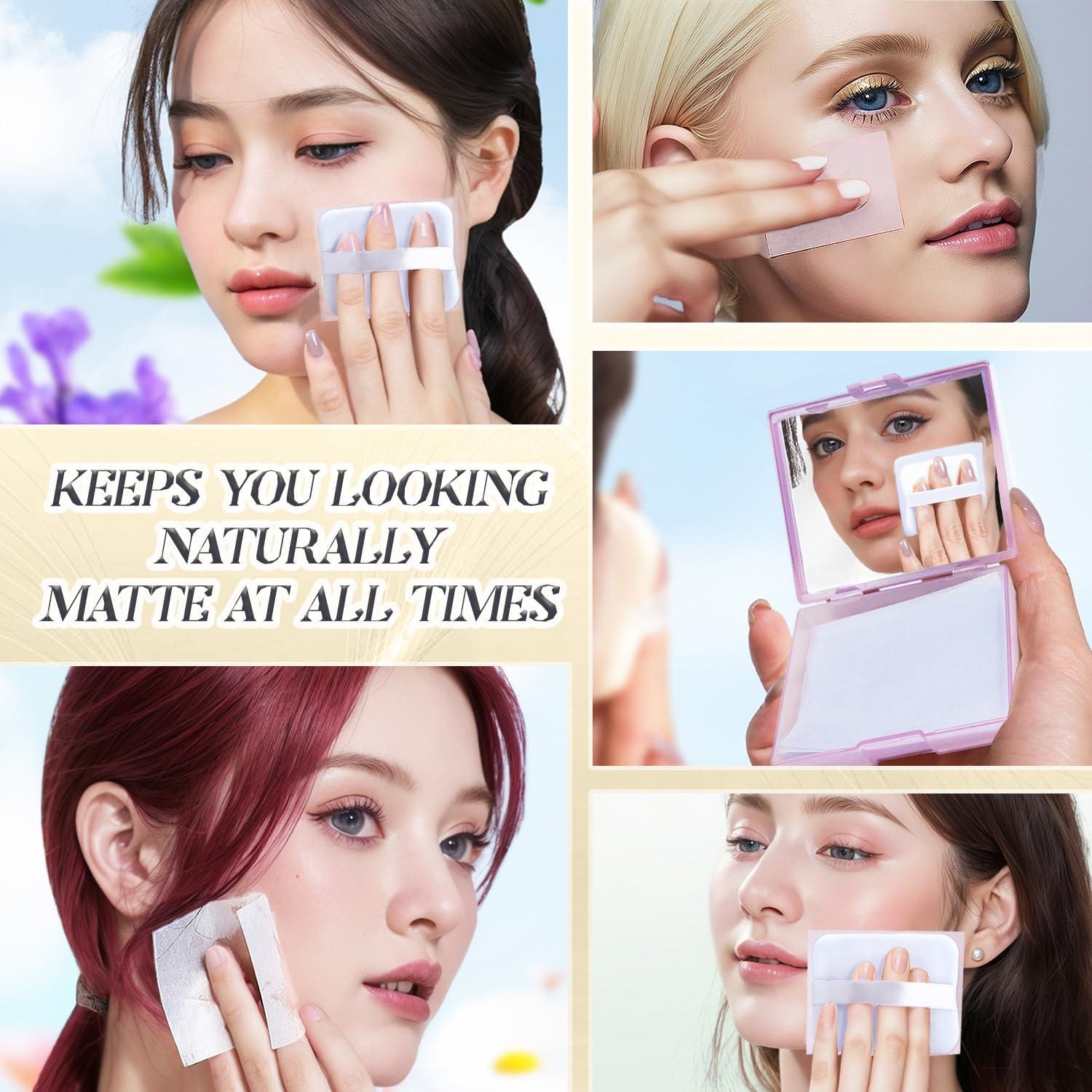 BOROLA Hojas Absorbentes de Aceite 100 Unidades con Espejo