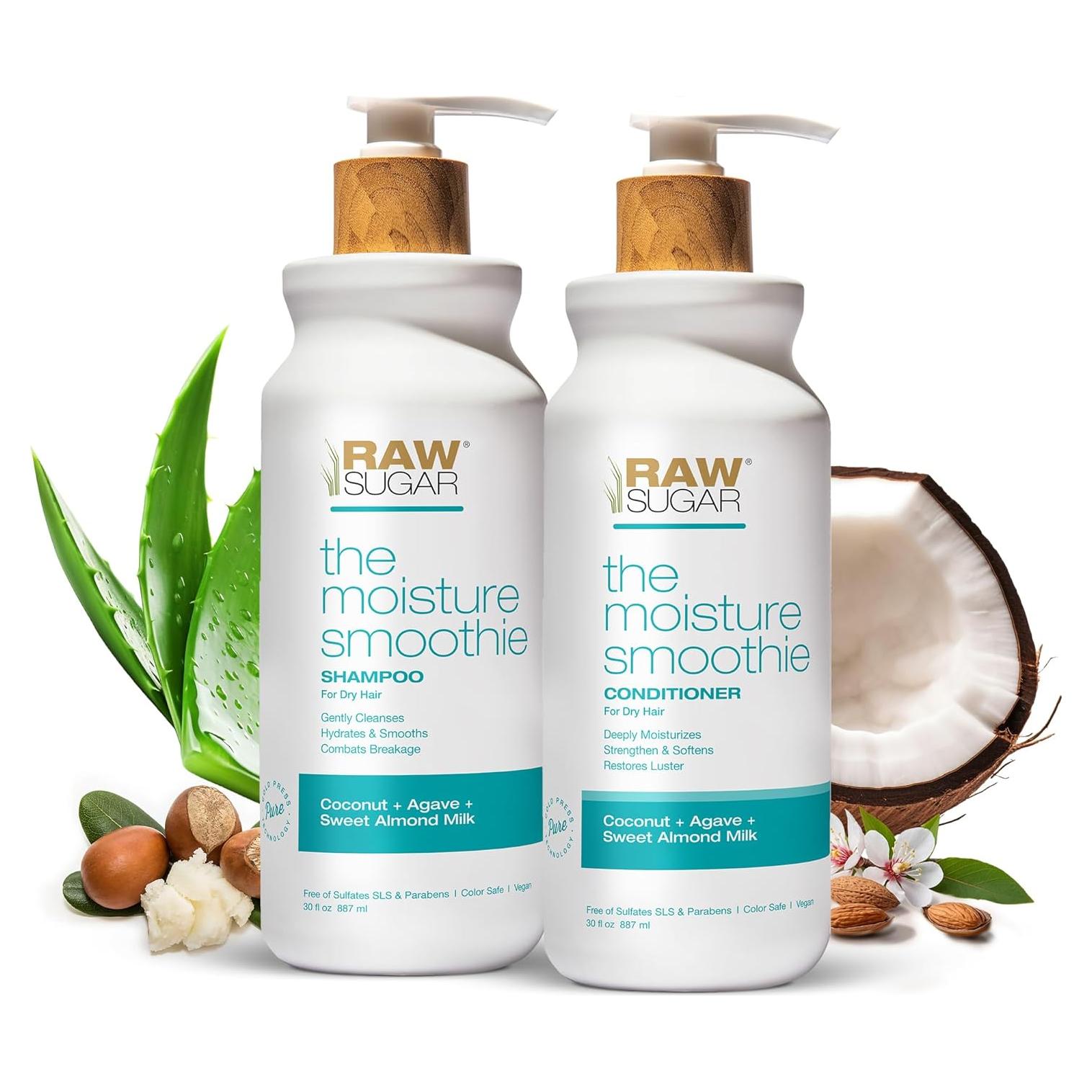 Champú y Acondicionador Moisture Smoothie Azúcar Crudo 30oz