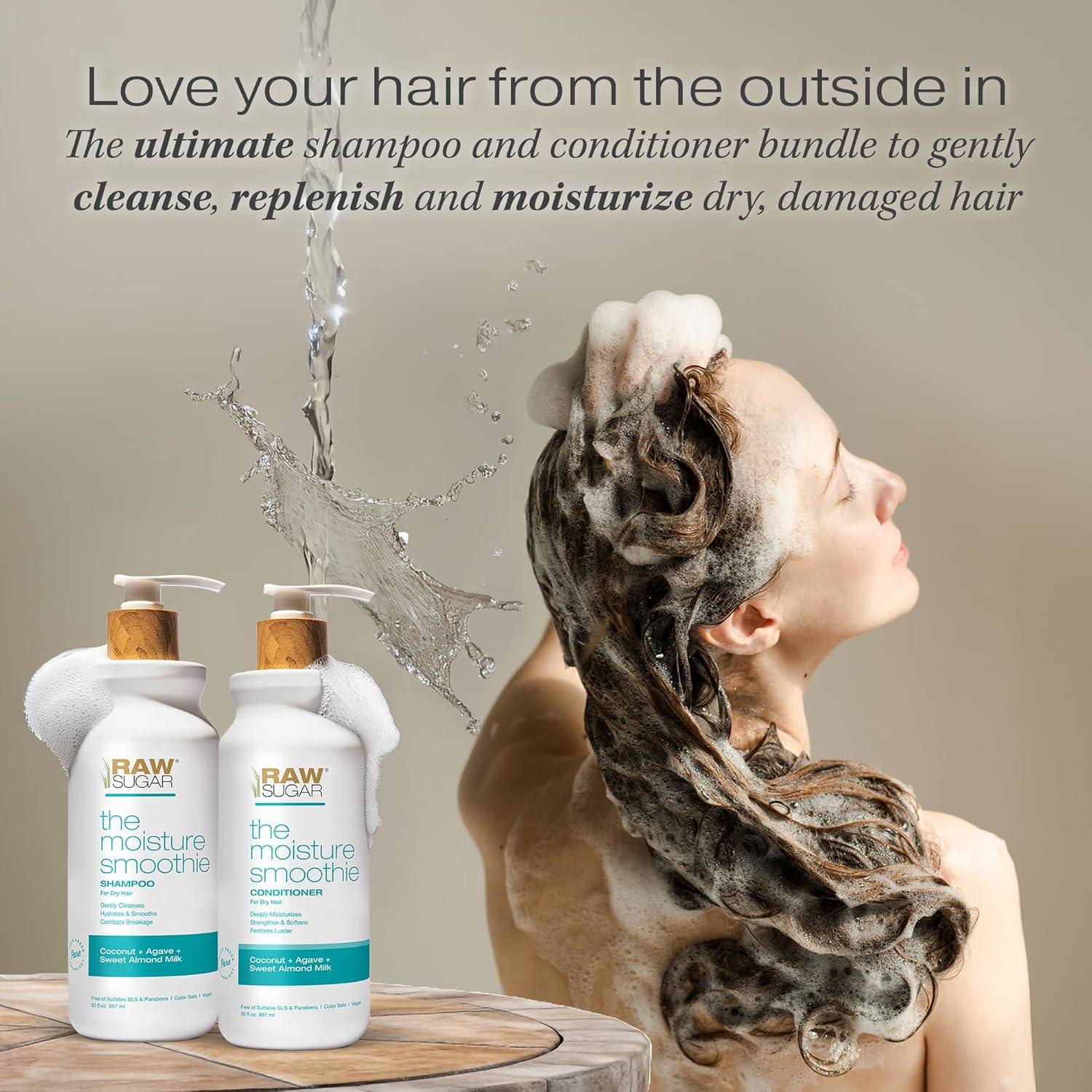 Champú y Acondicionador Moisture Smoothie Azúcar Crudo 30oz