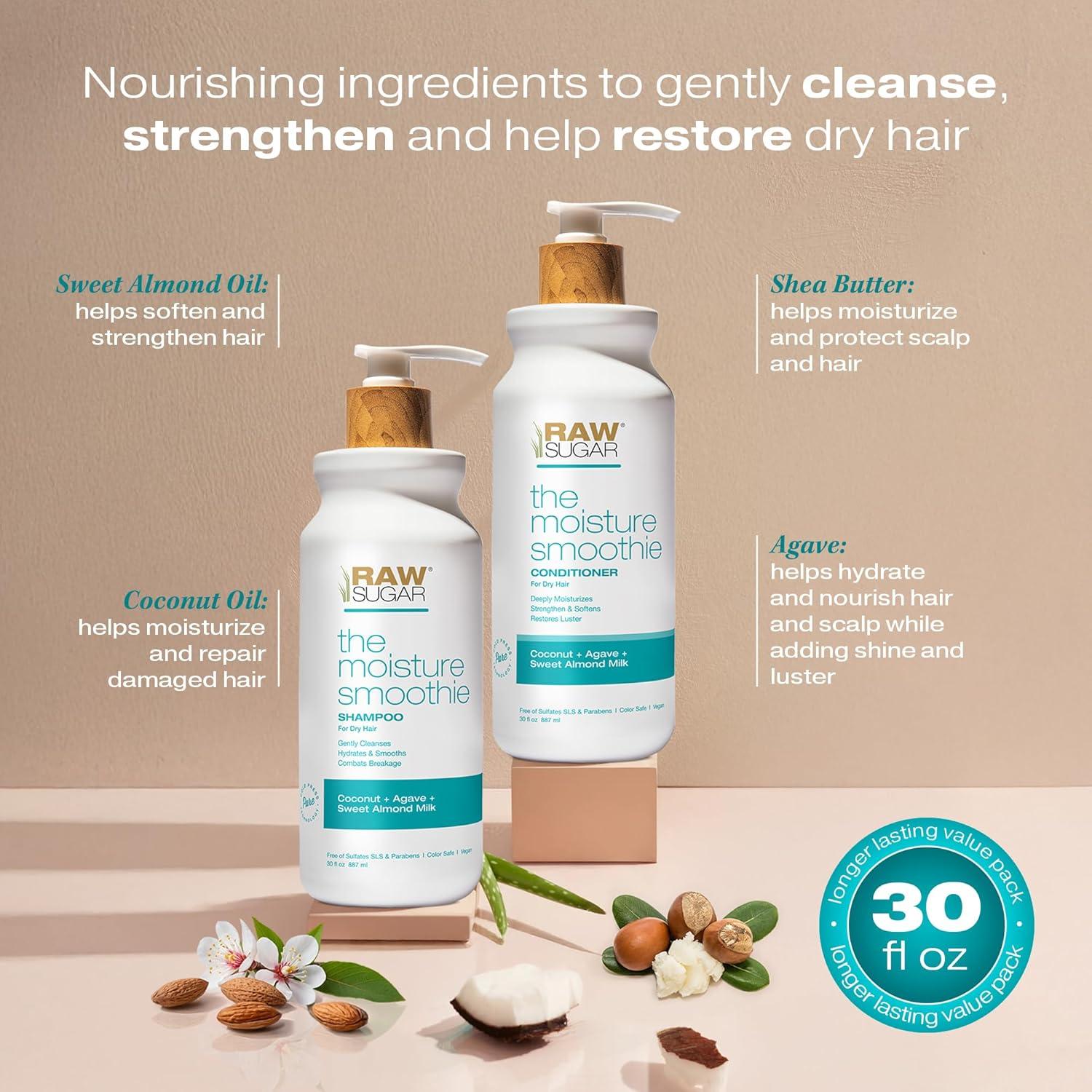 Champú y Acondicionador Moisture Smoothie Azúcar Crudo 30oz