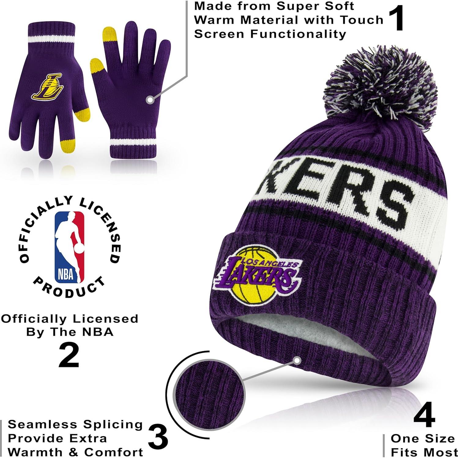 Gorro de Invierno Ultra Game NBA con Guantes Táctiles