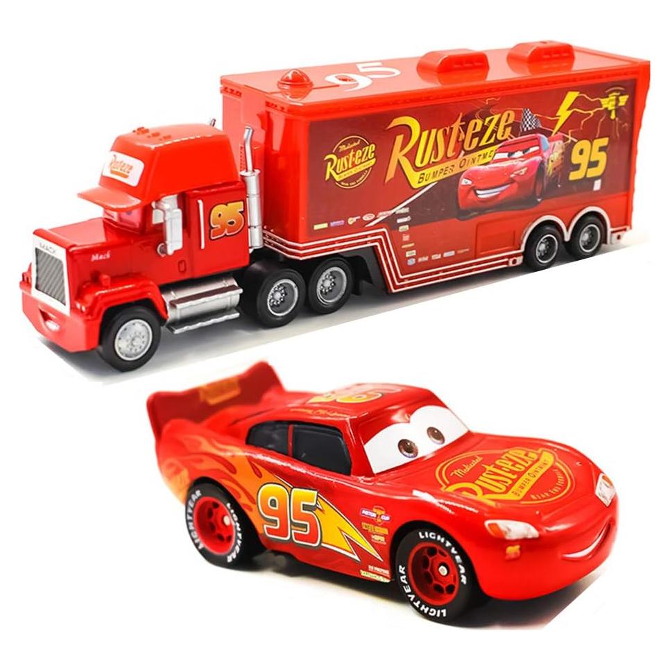 Coche de Juguete Rayo McQueen TEFU Metal 1:55 para Niños